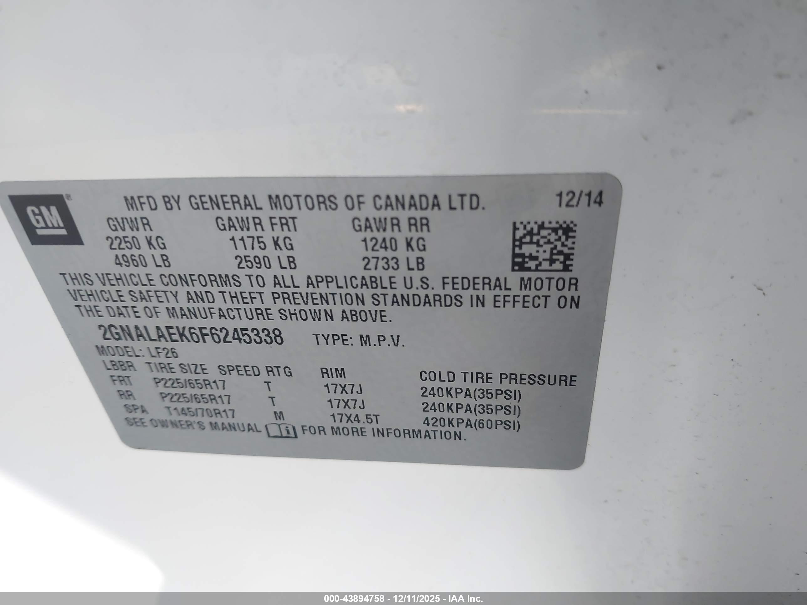 CHEVROLET EQUINOX image 9