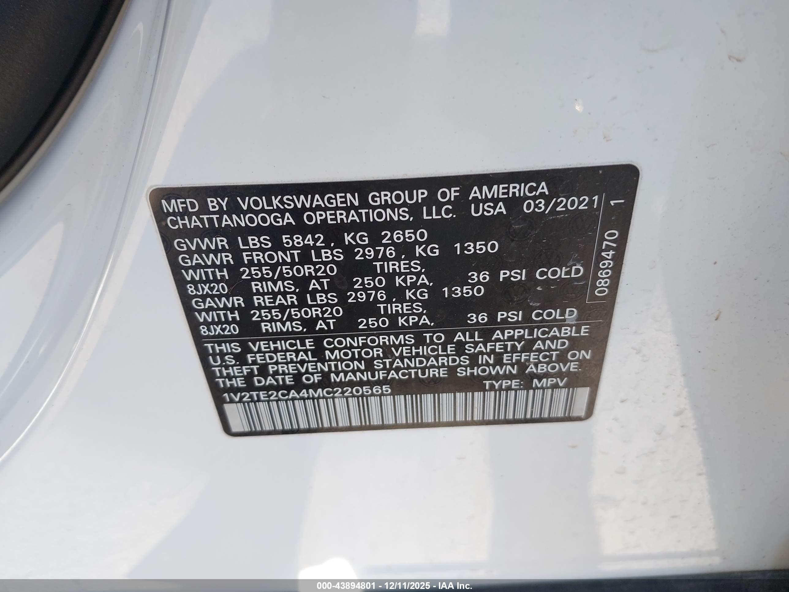 VOLKSWAGEN ATLAS image 9