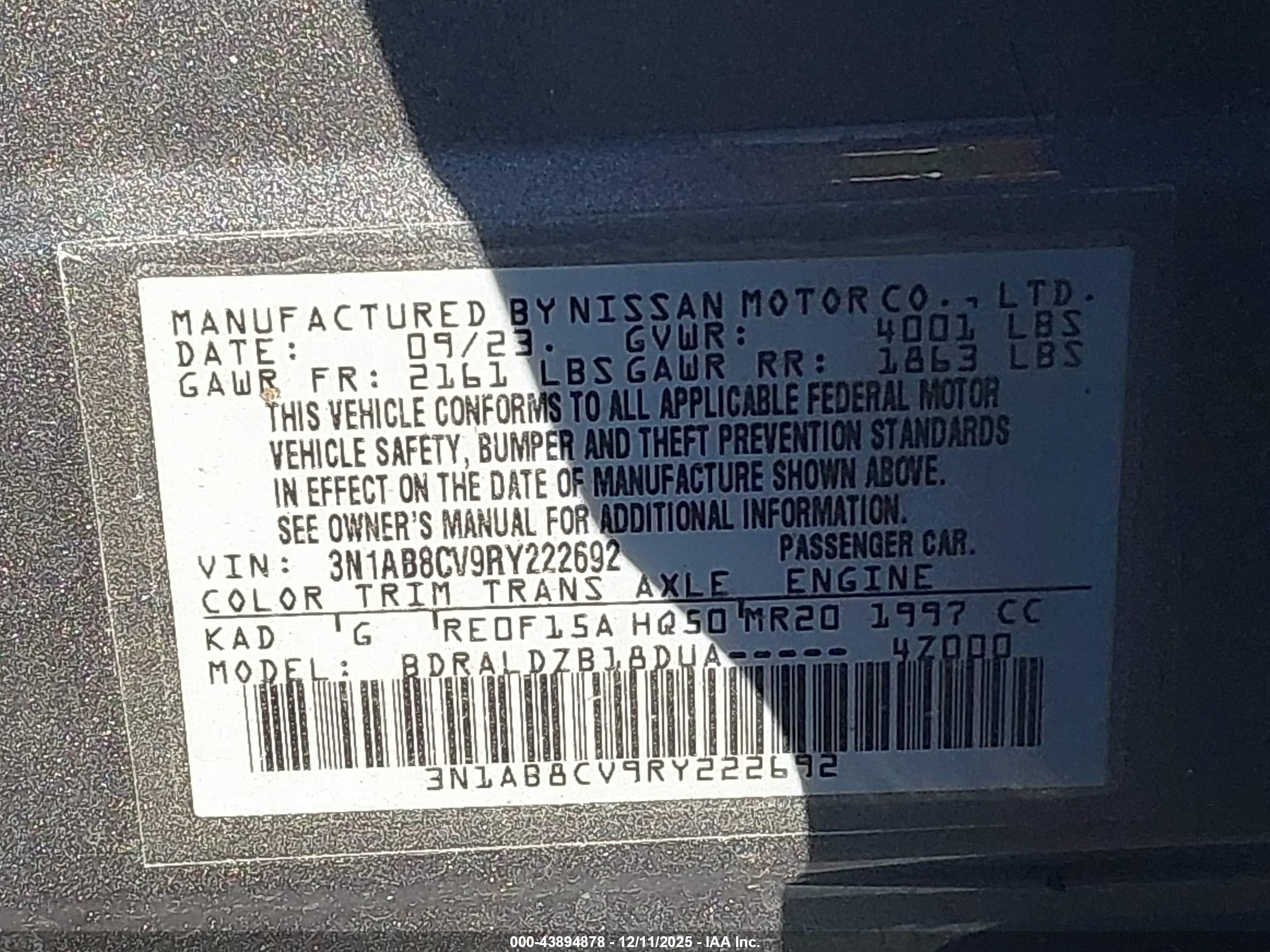 NISSAN SENTRA image 9