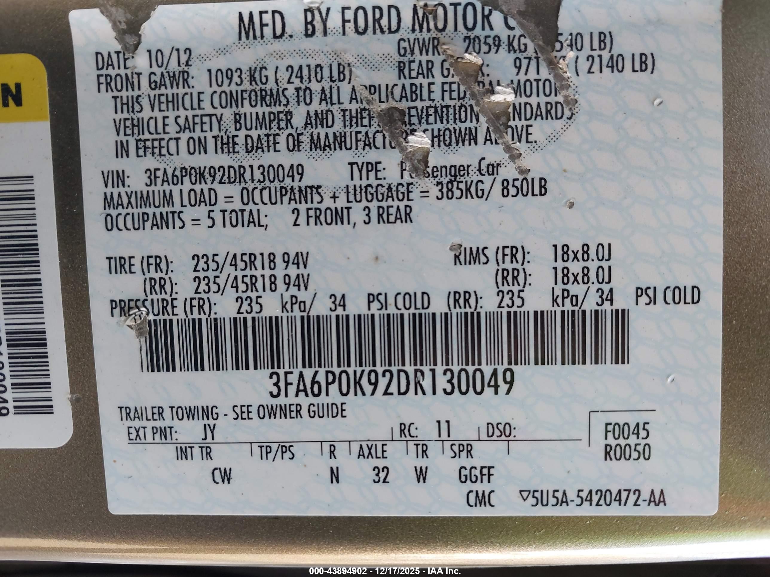 FORD FUSION image 9