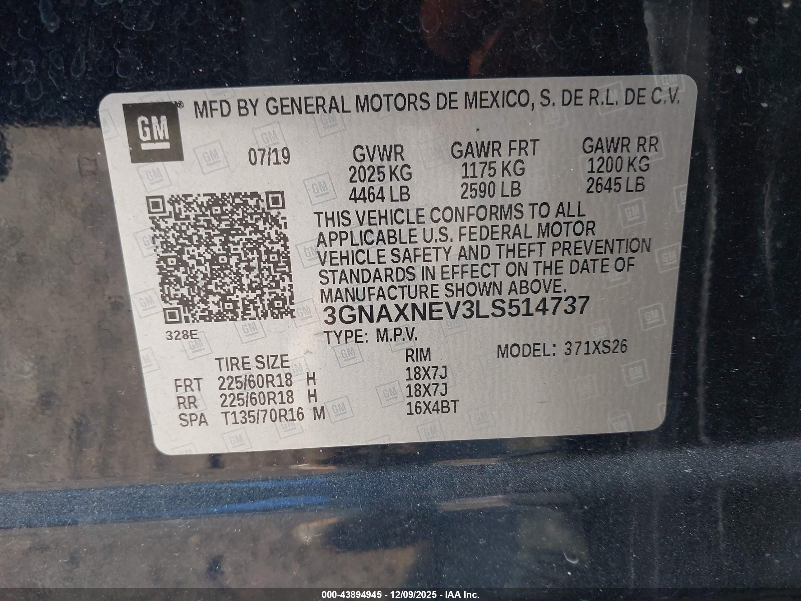 CHEVROLET EQUINOX image 9