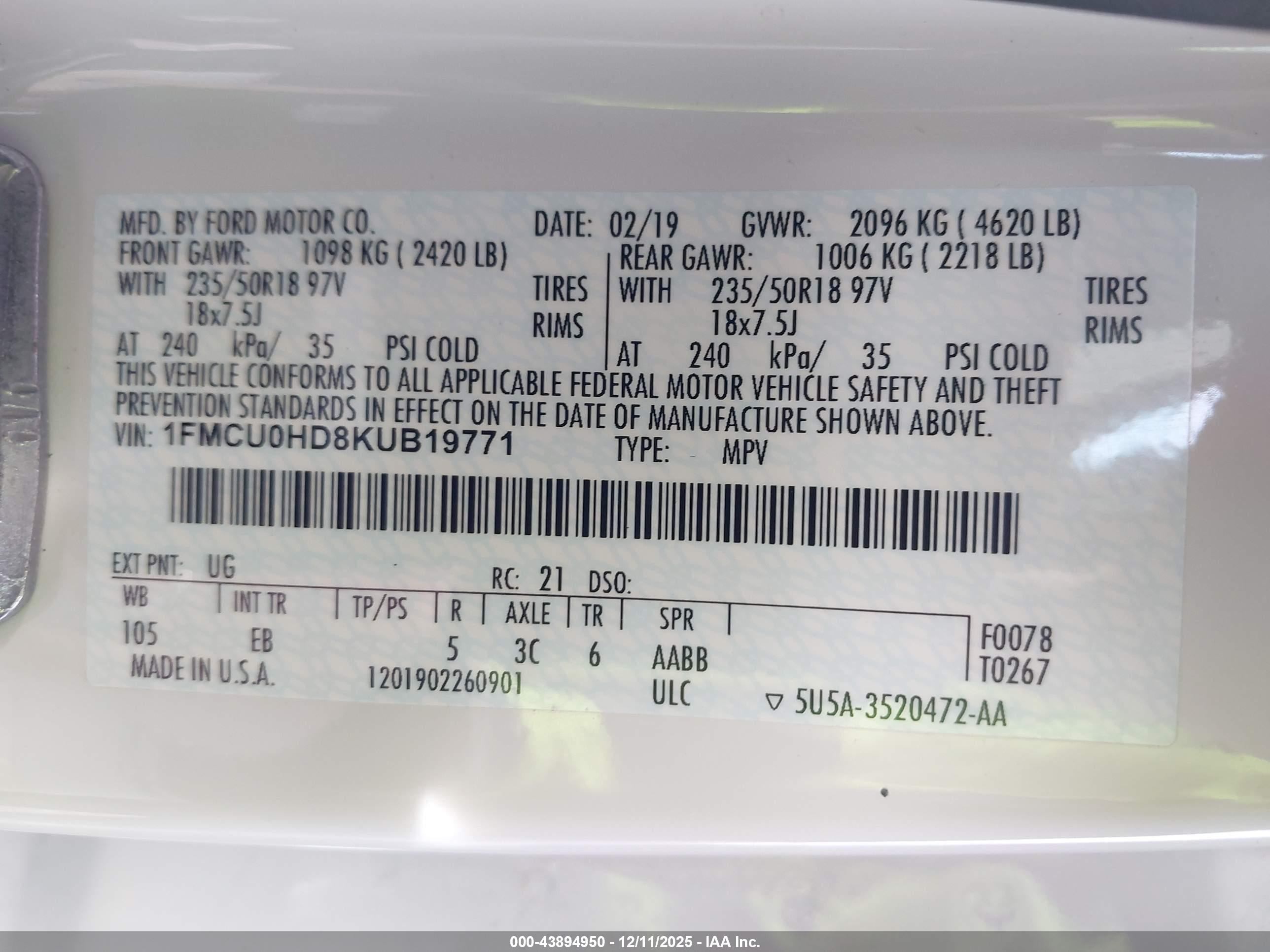 FORD ESCAPE image 9