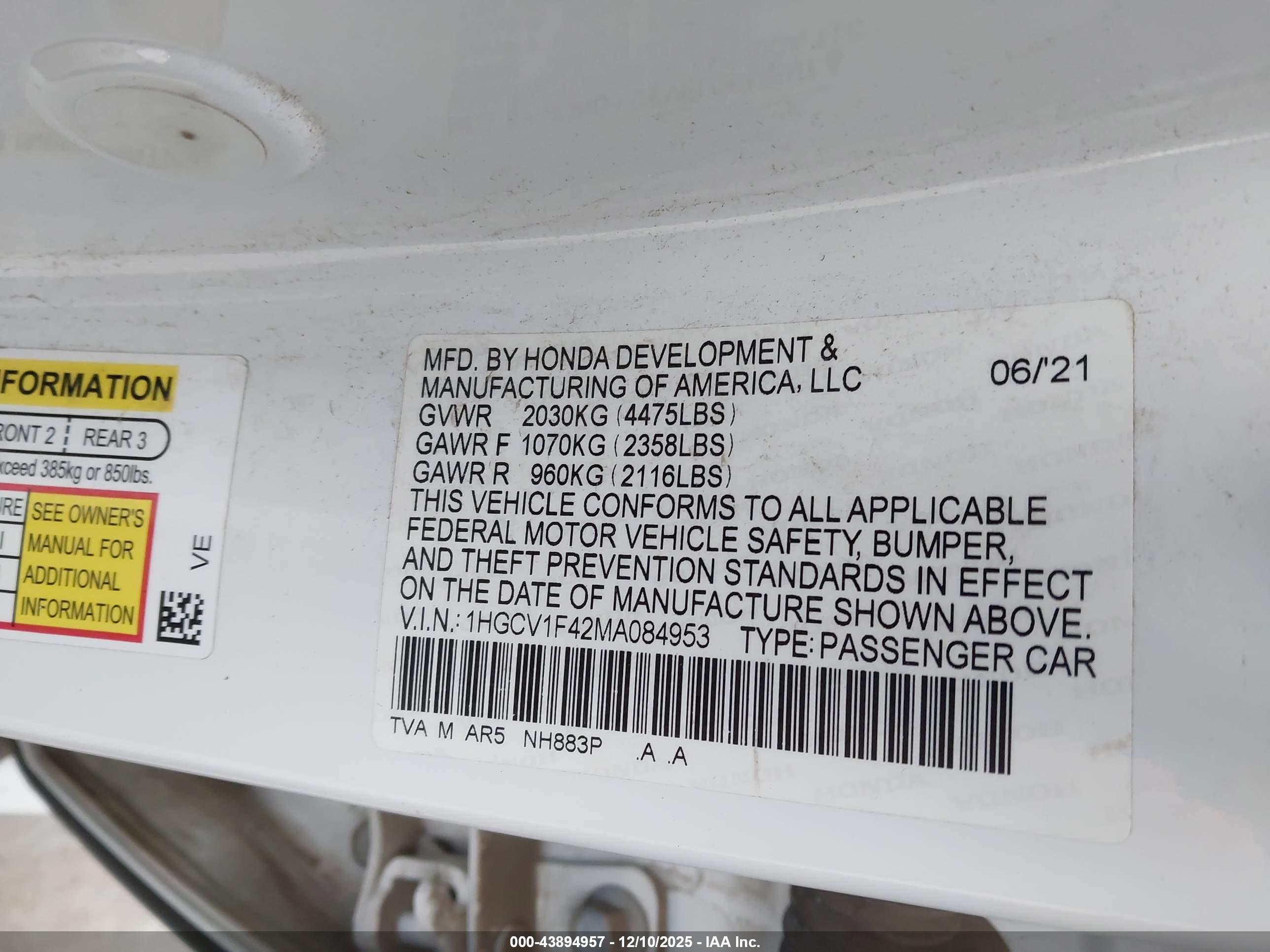 HONDA ACCORD image 9