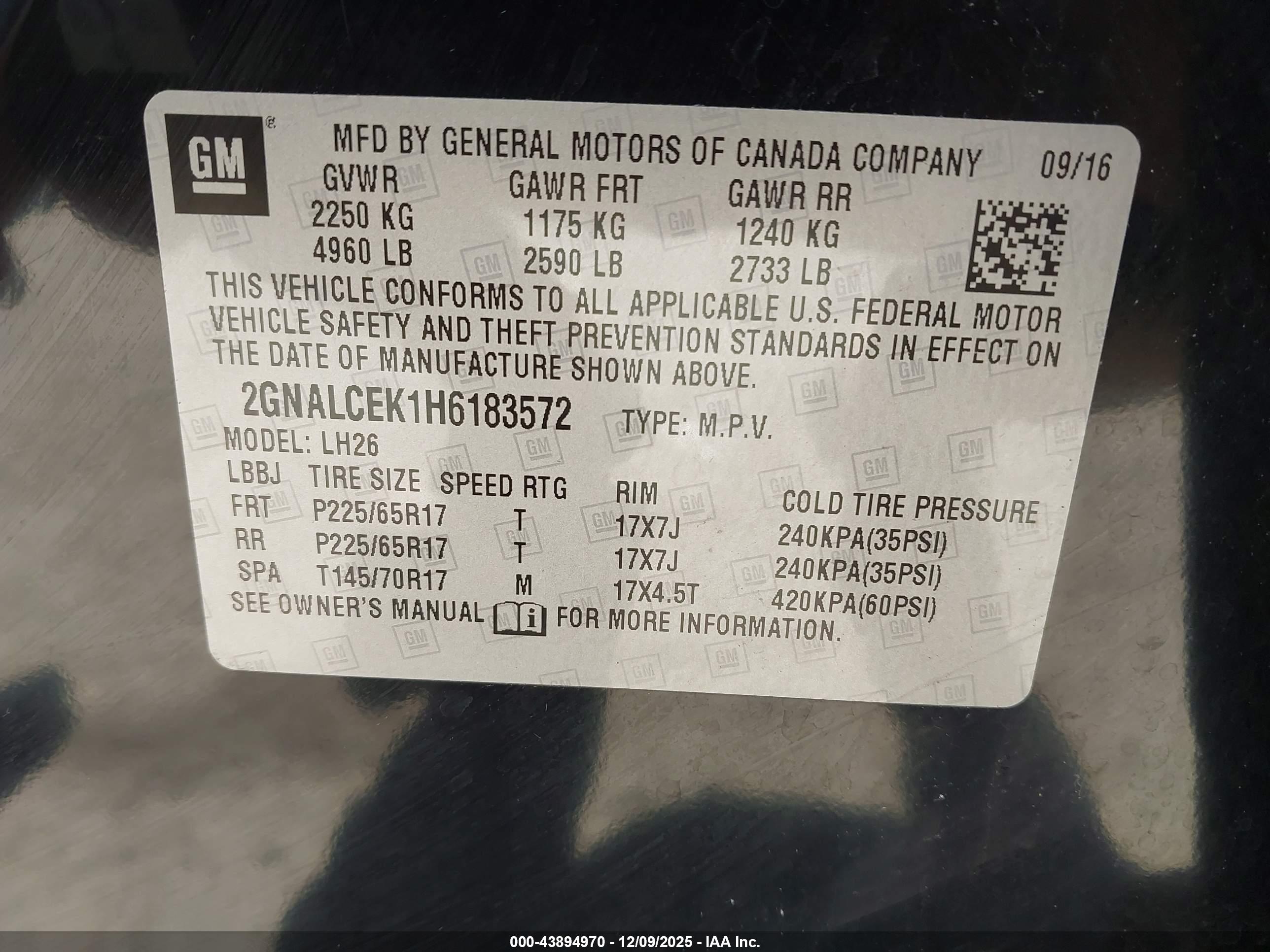 CHEVROLET EQUINOX image 9