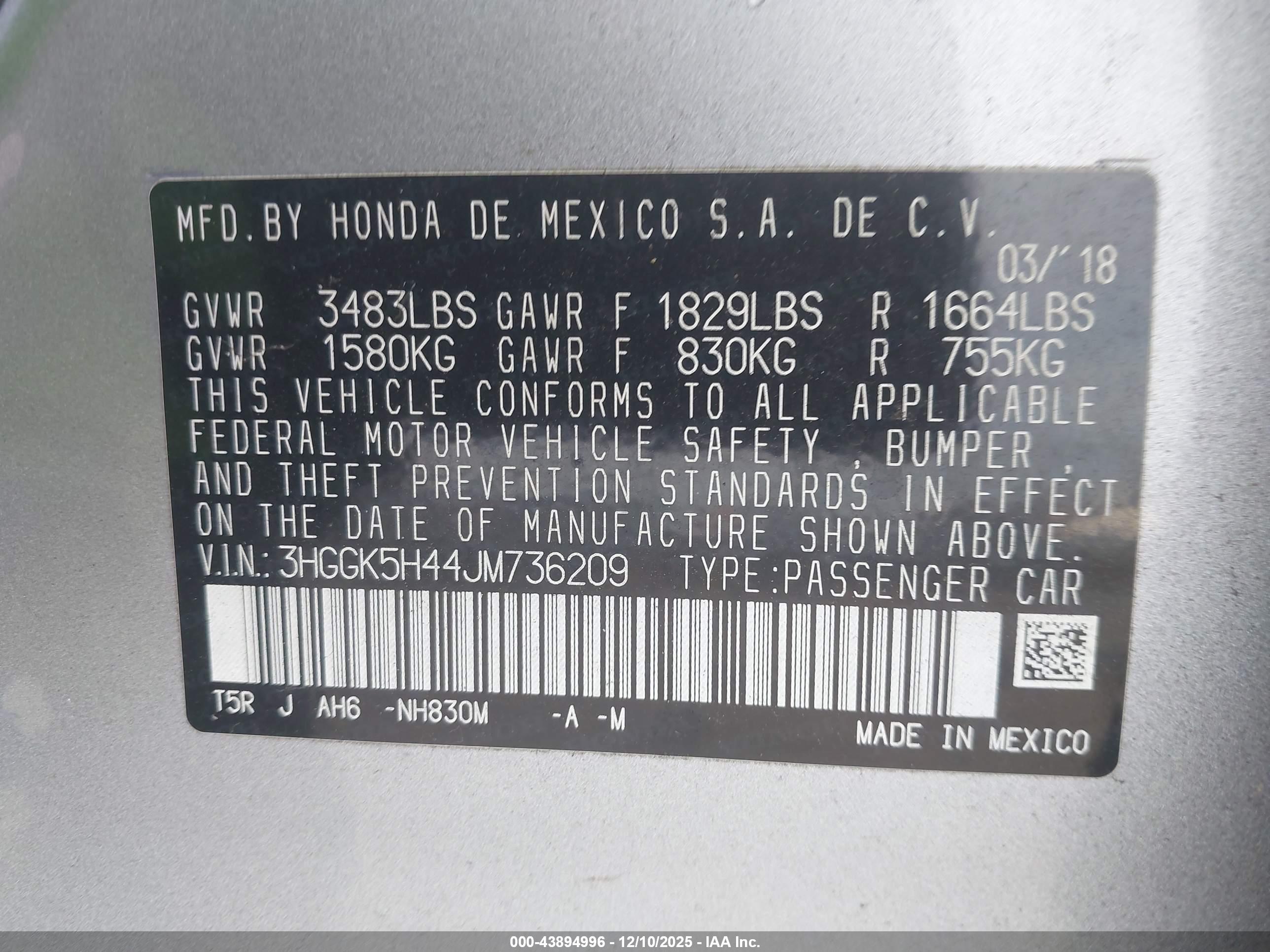 HONDA FIT image 9