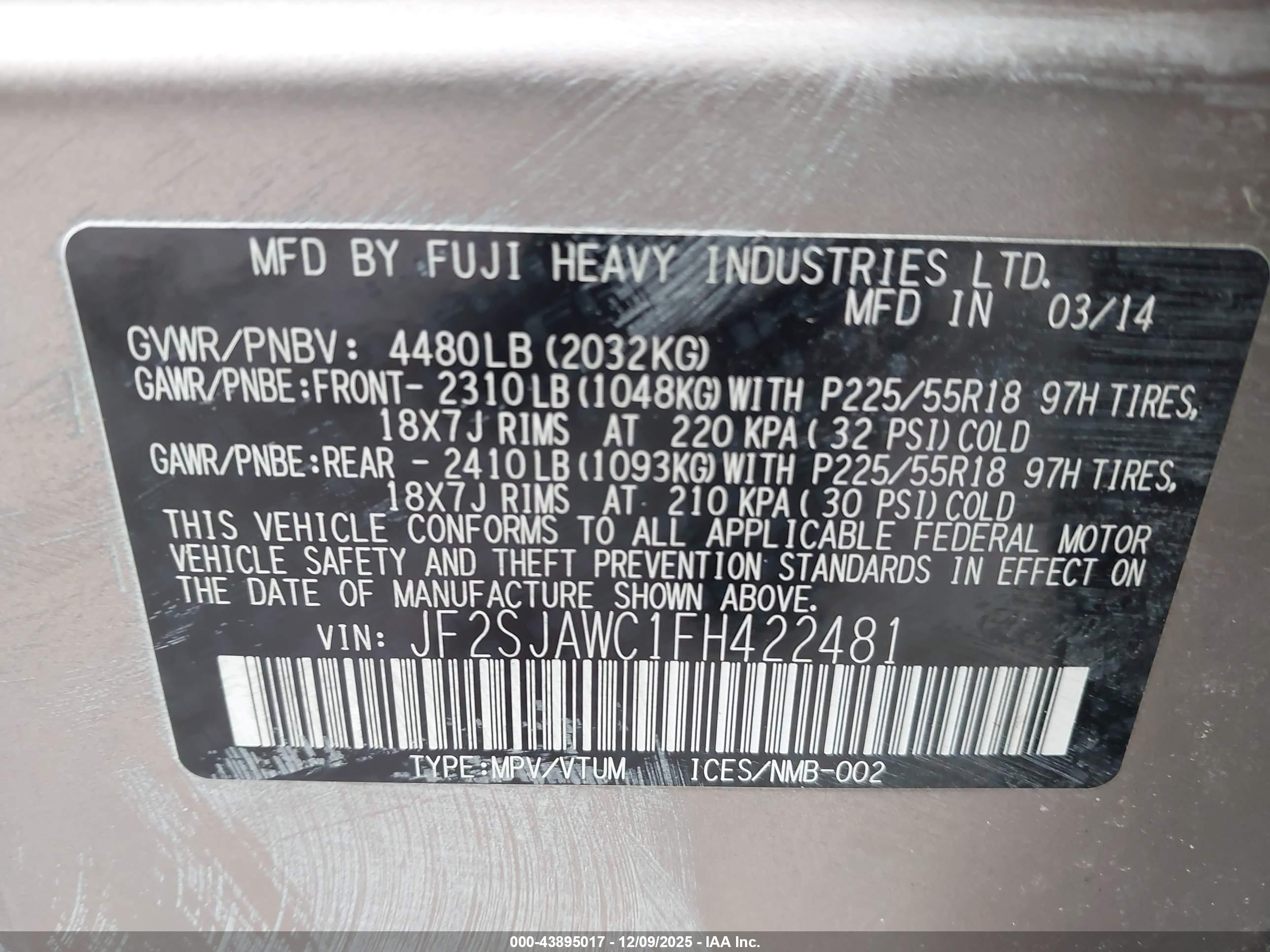 SUBARU FORESTER image 9
