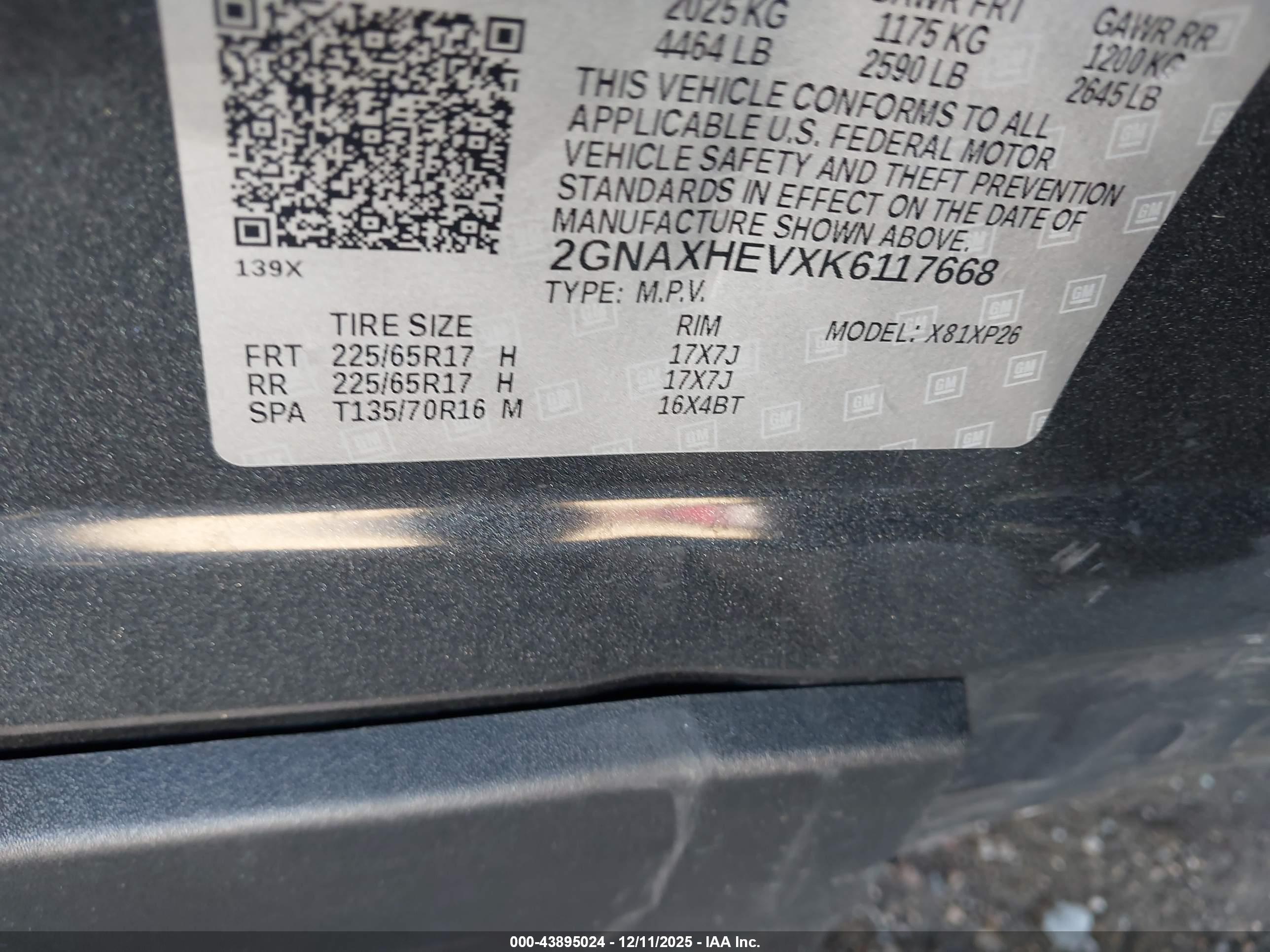 CHEVROLET EQUINOX image 9