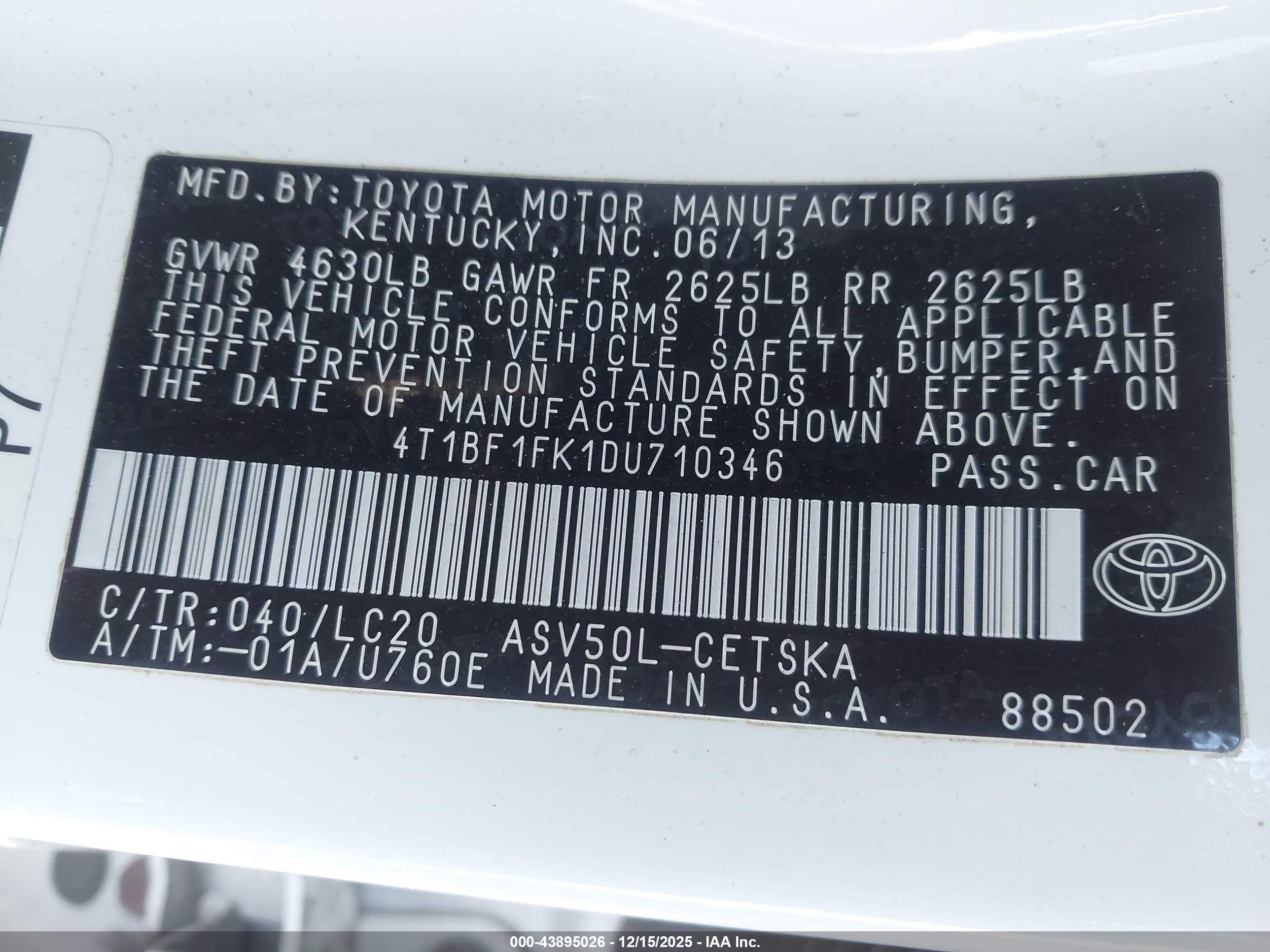 TOYOTA CAMRY image 9