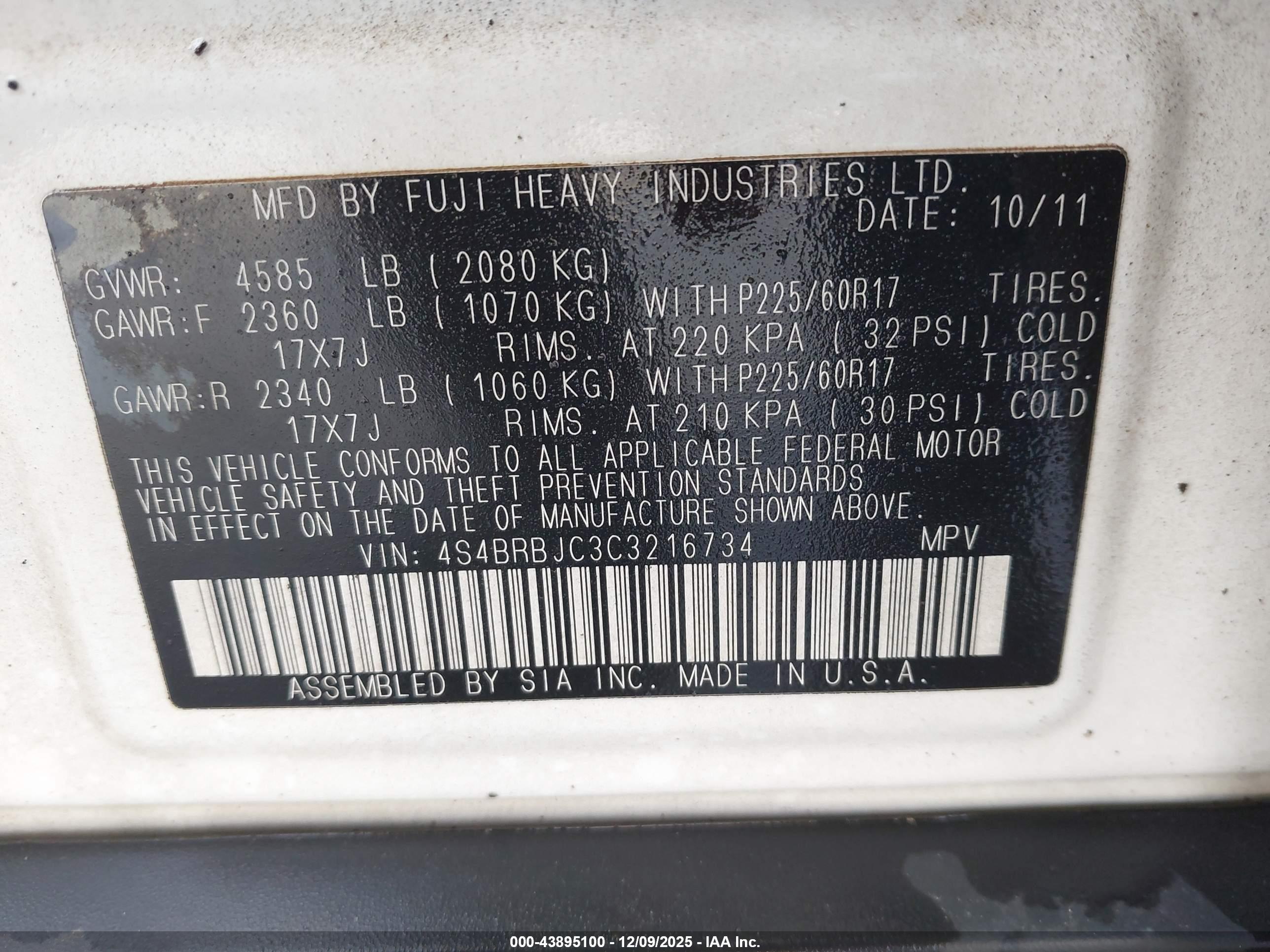 SUBARU OUTBACK image 9