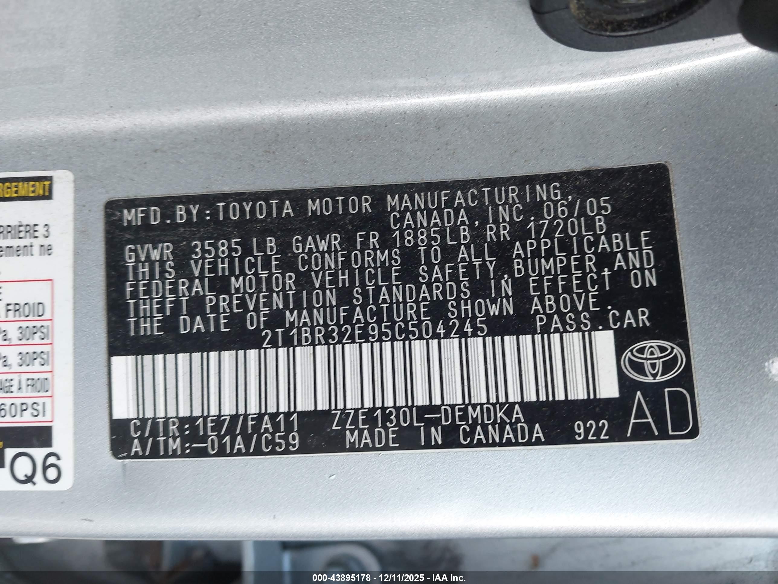 TOYOTA COROLLA image 9