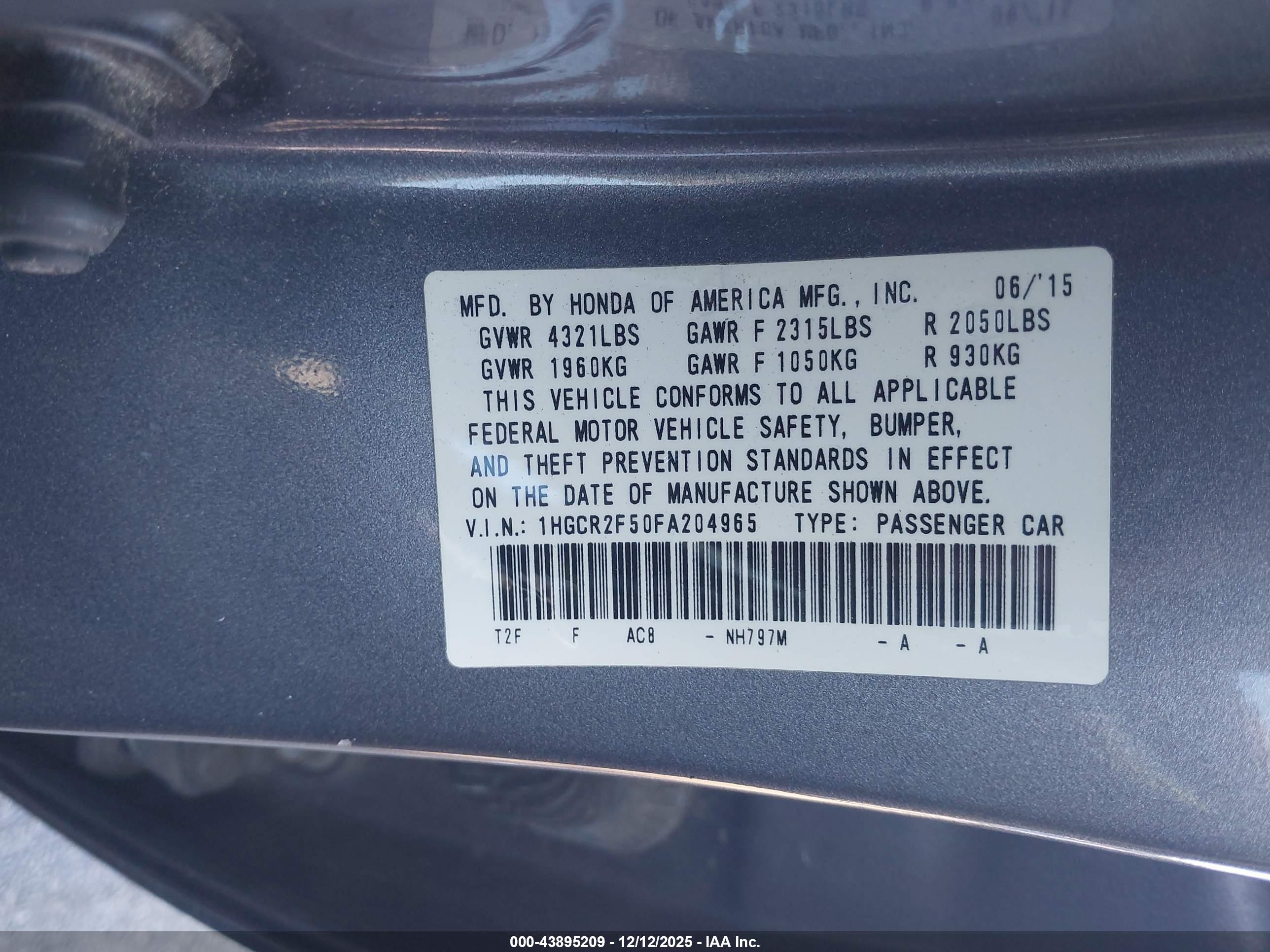 HONDA ACCORD image 9