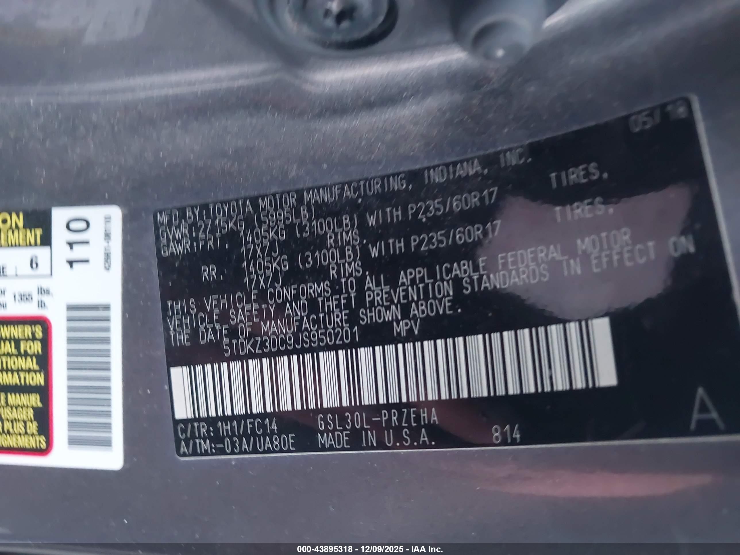 TOYOTA SIENNA image 9
