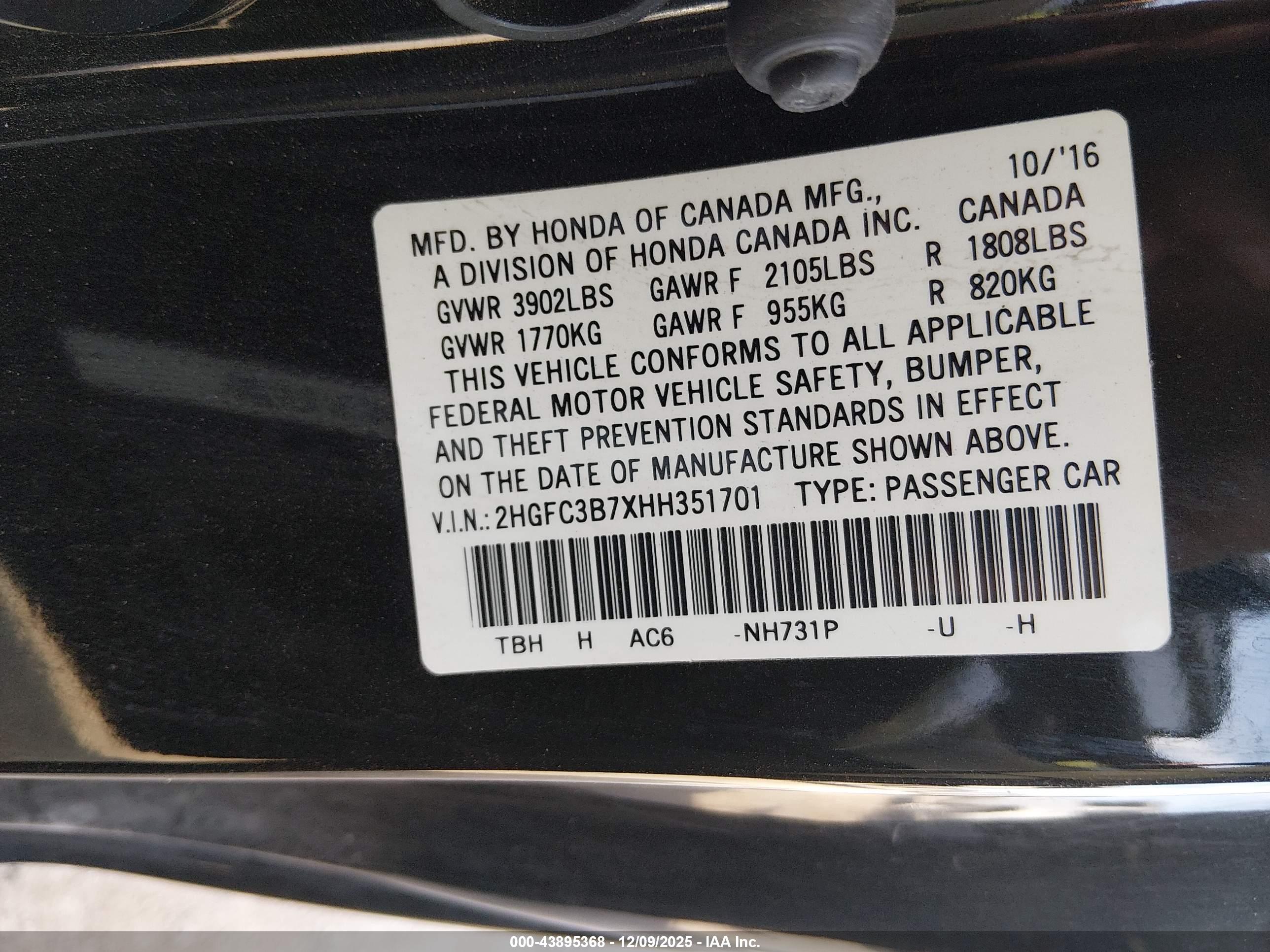 HONDA CIVIC image 9