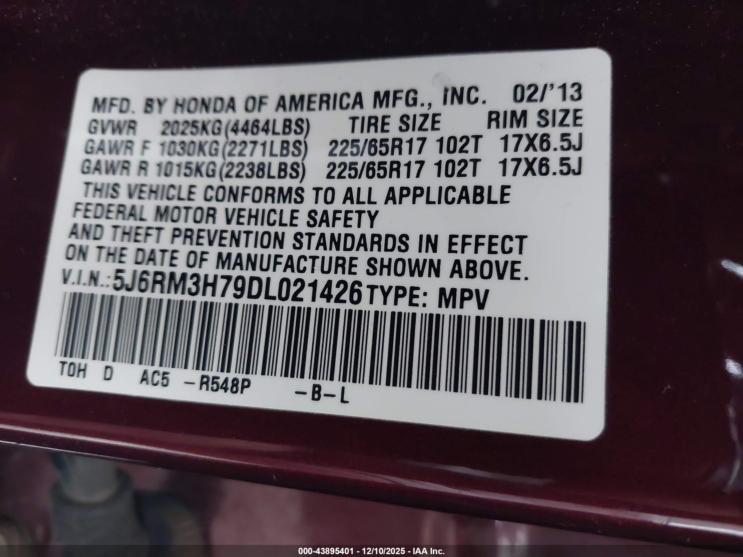 HONDA CR-V image 9