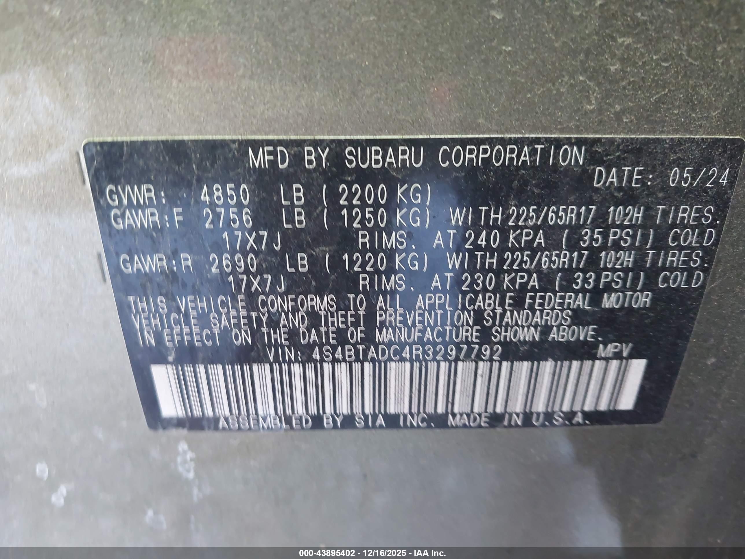 SUBARU OUTBACK image 9