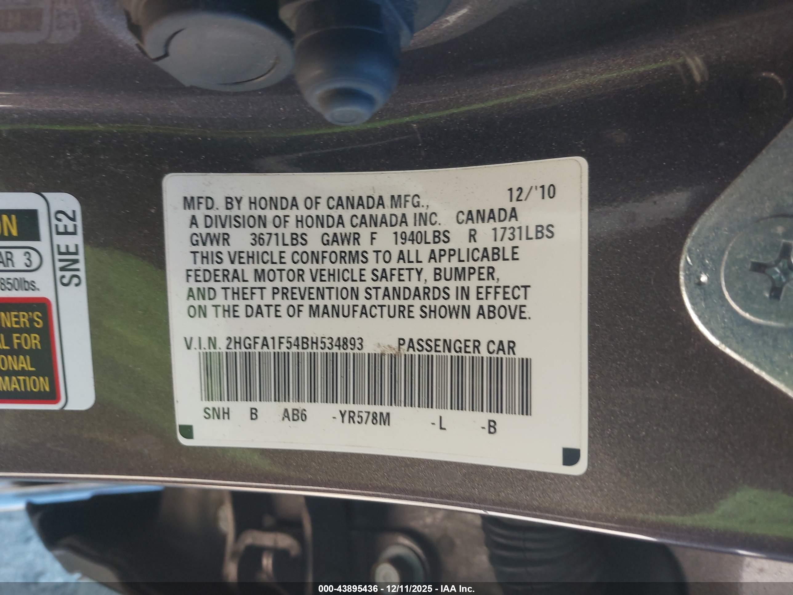 HONDA CIVIC image 9