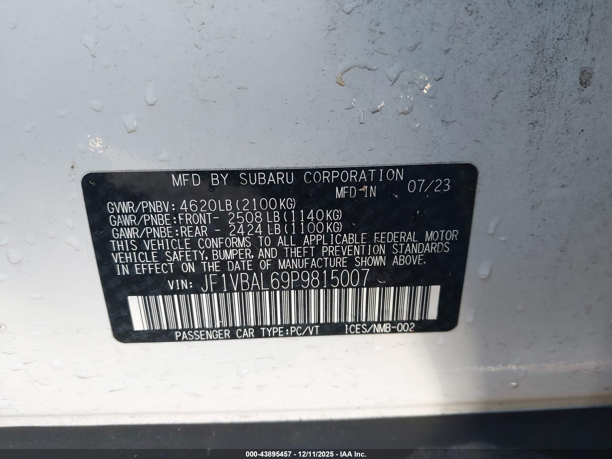 SUBARU WRX image 9