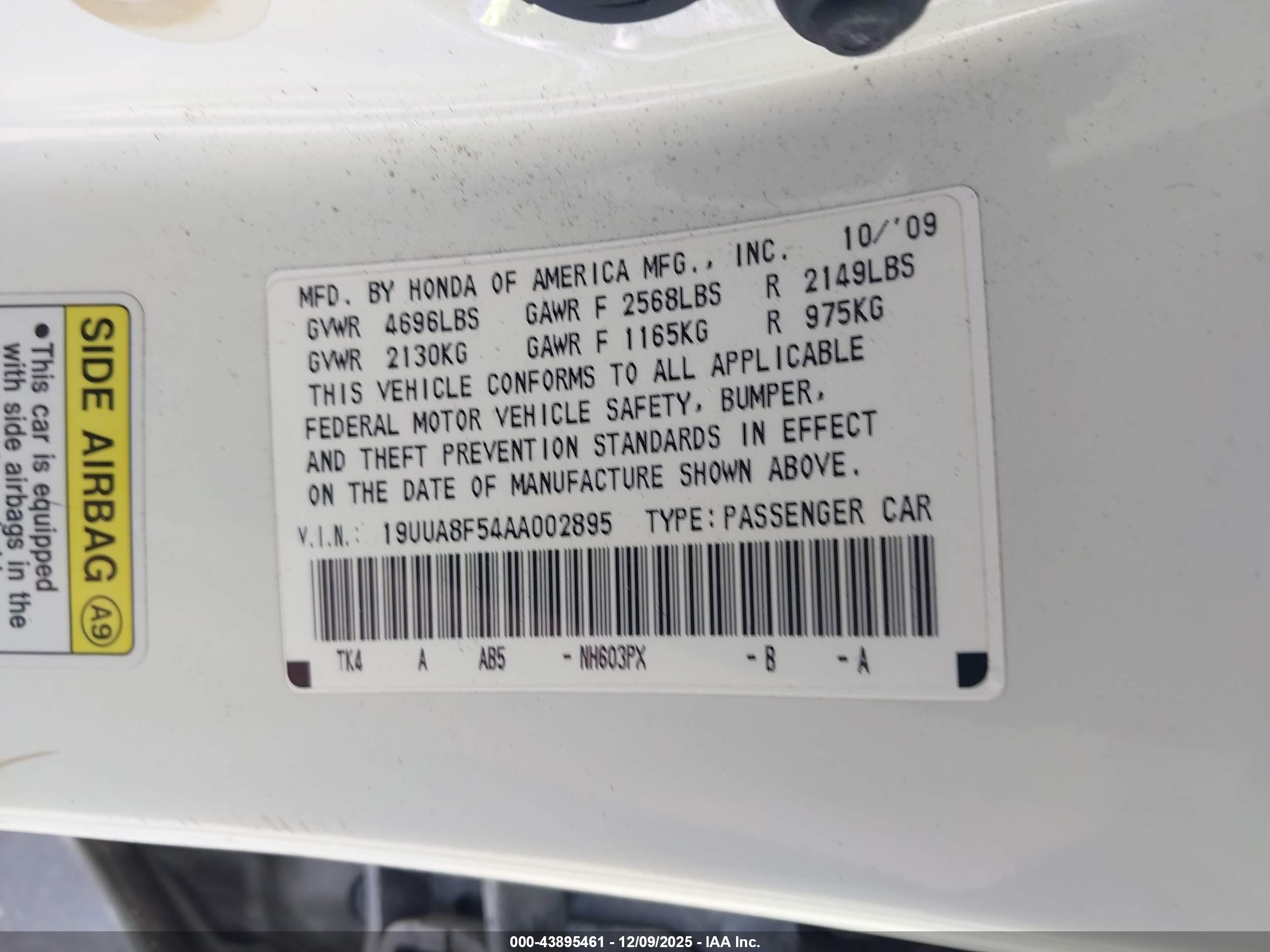 ACURA TL image 9