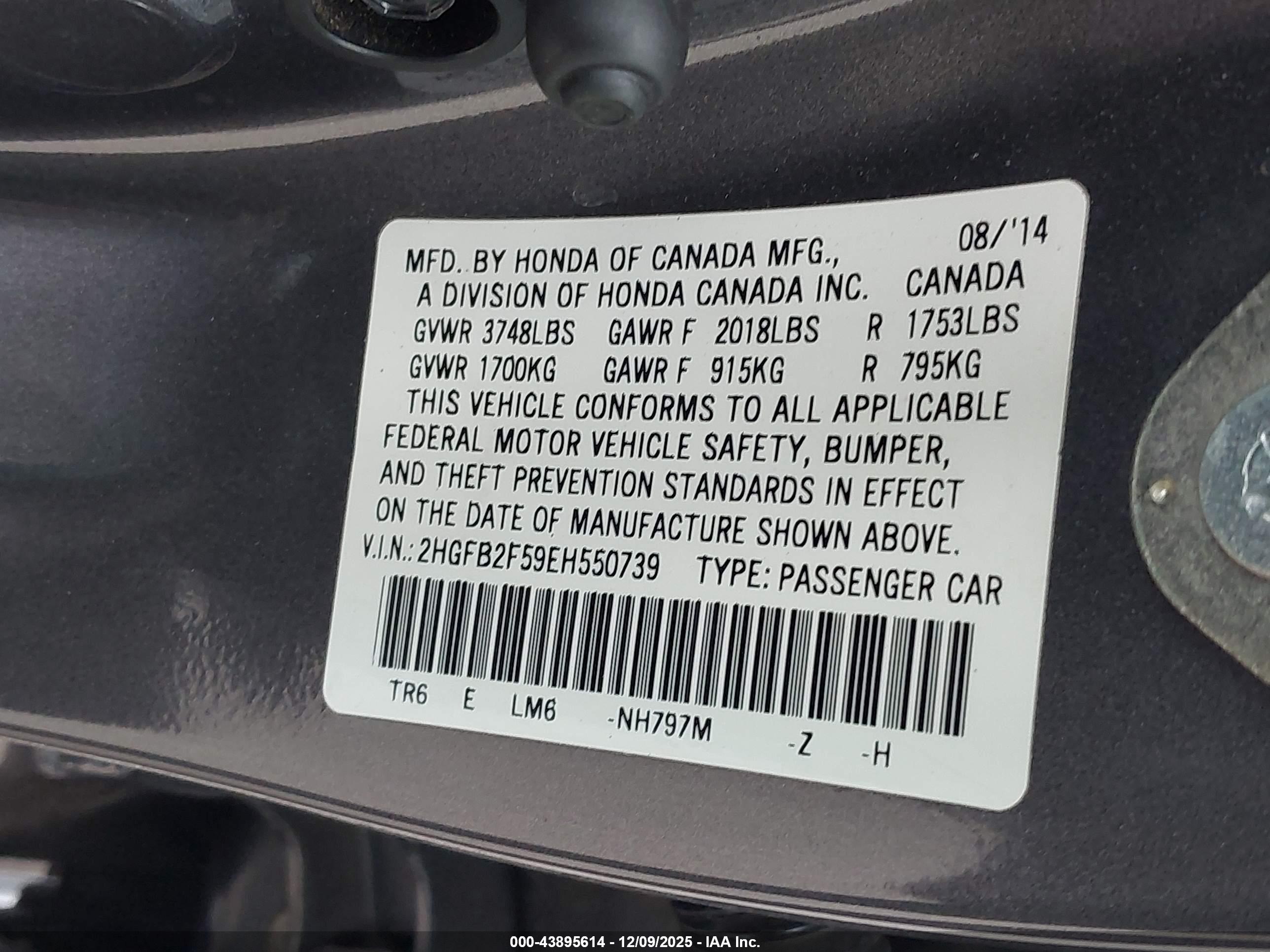 HONDA CIVIC image 9