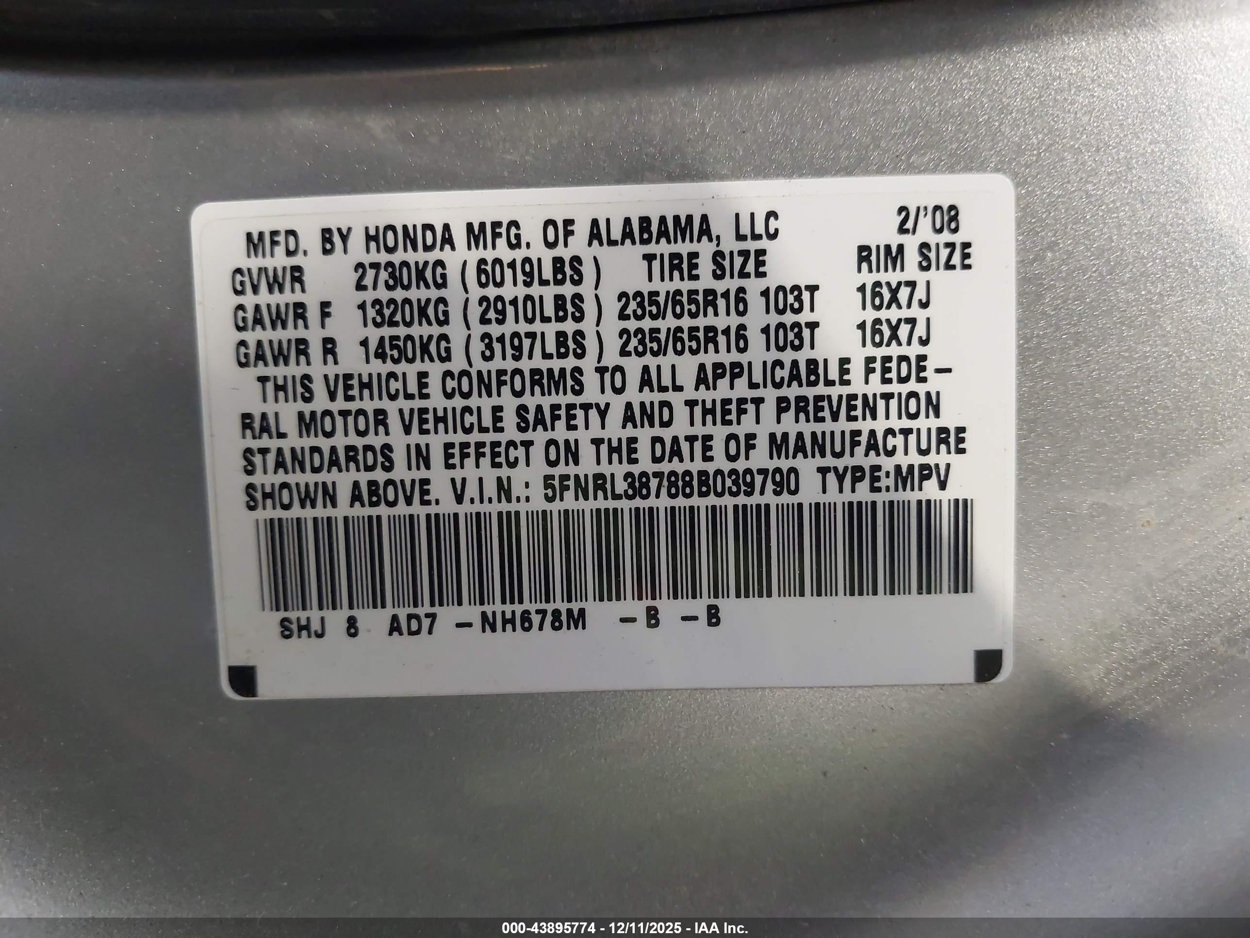 HONDA ODYSSEY image 9
