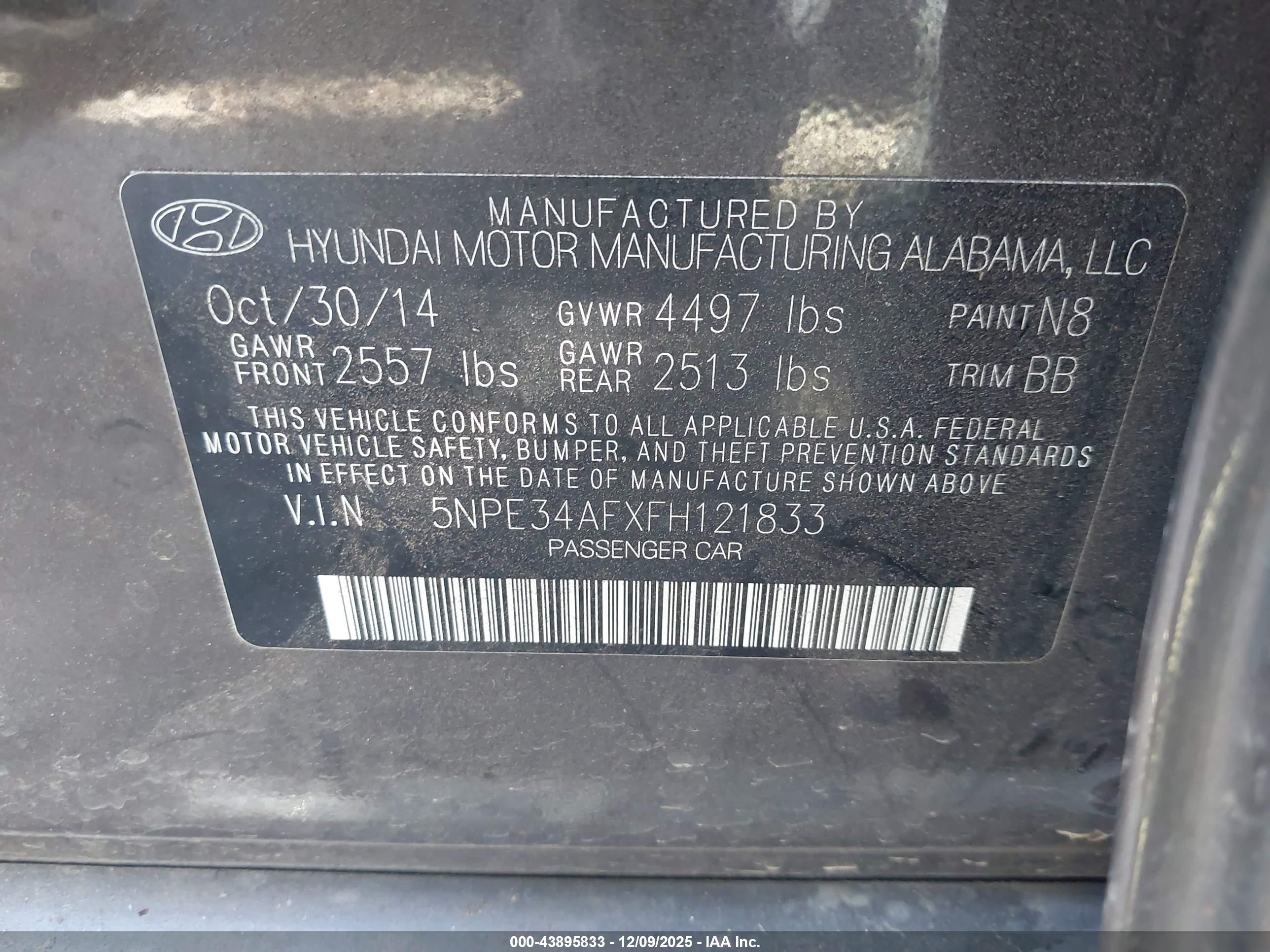 HYUNDAI SONATA image 9