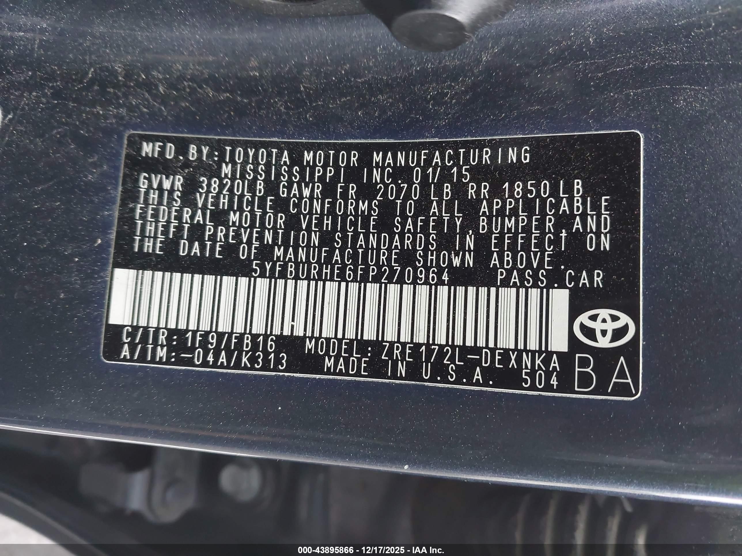 TOYOTA COROLLA image 9