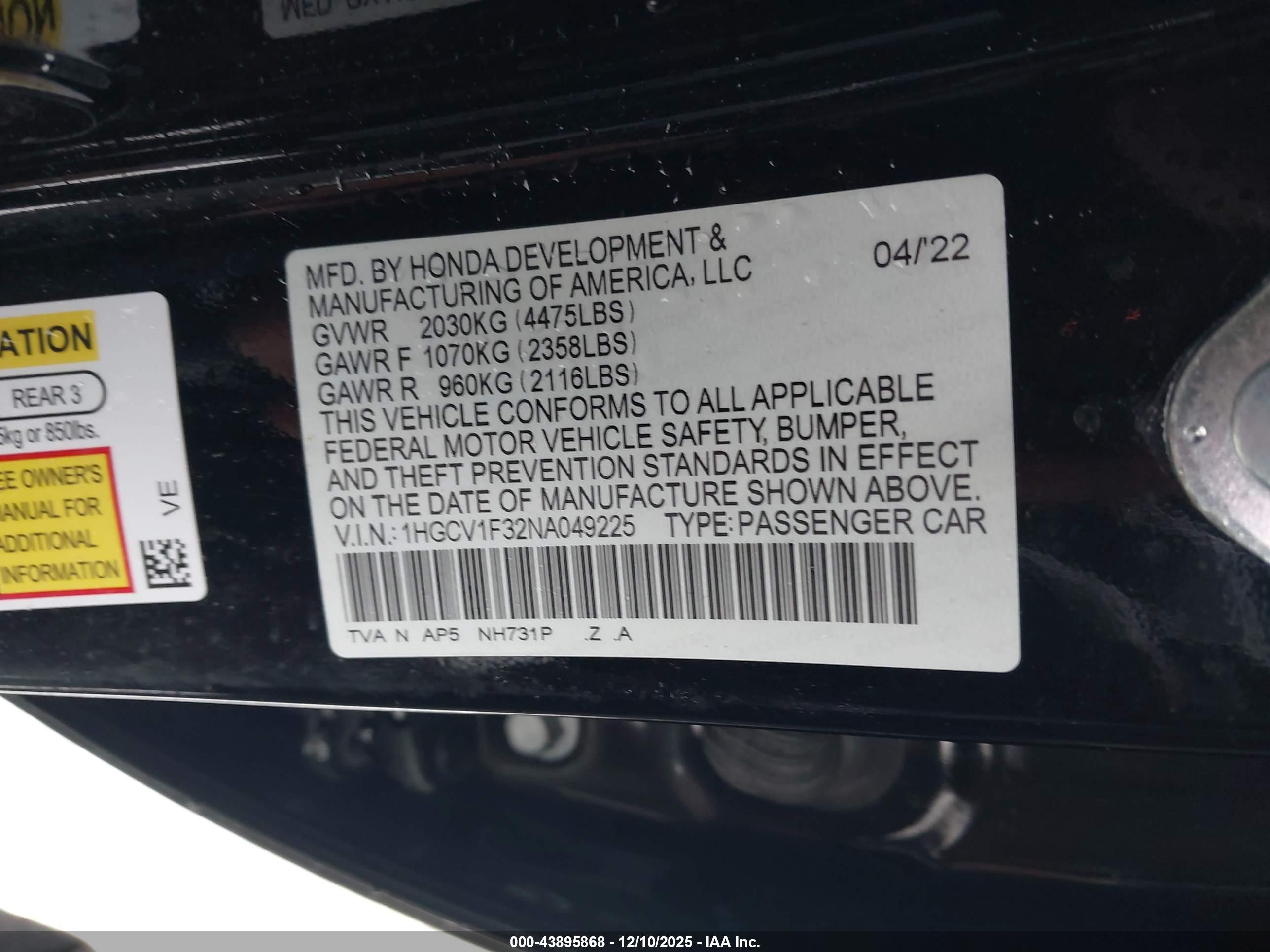 HONDA ACCORD image 9