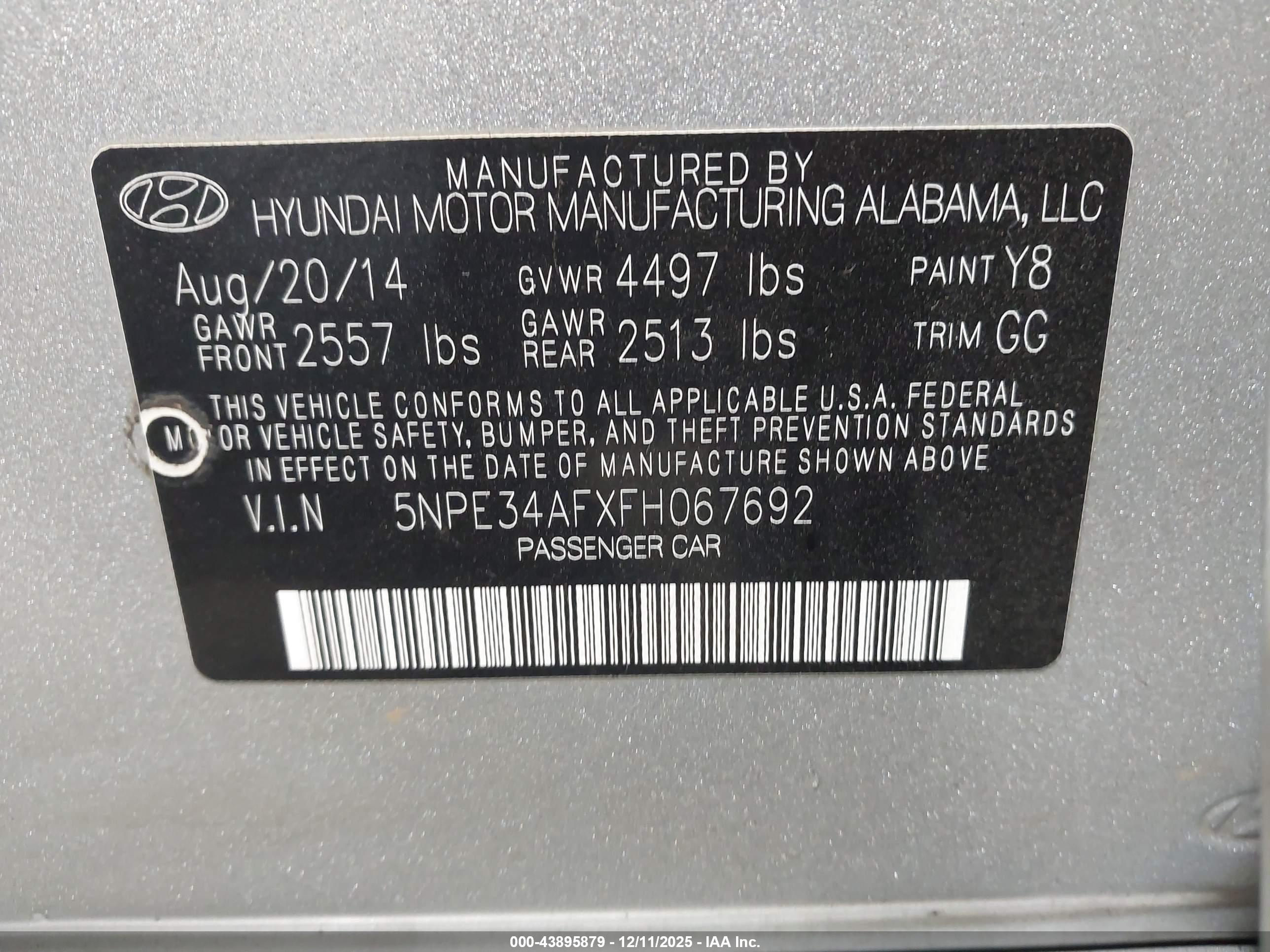 HYUNDAI SONATA image 9