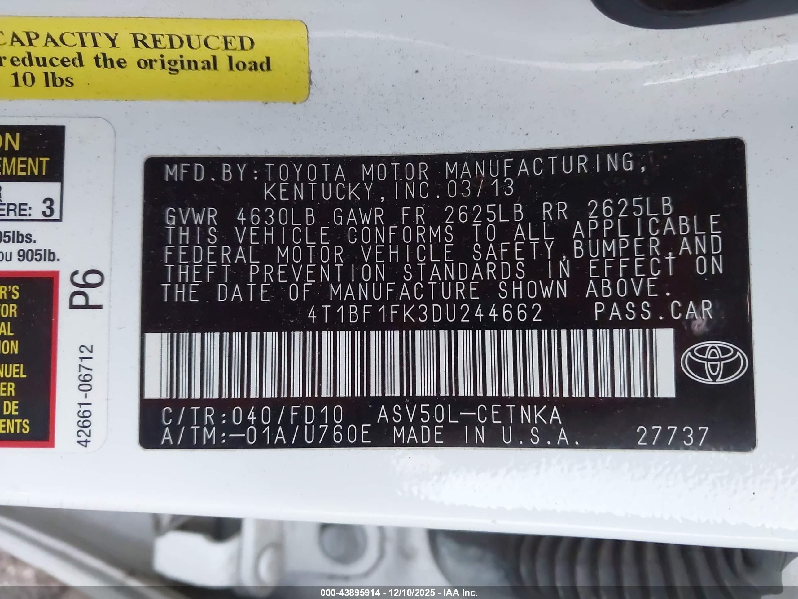 TOYOTA CAMRY image 9