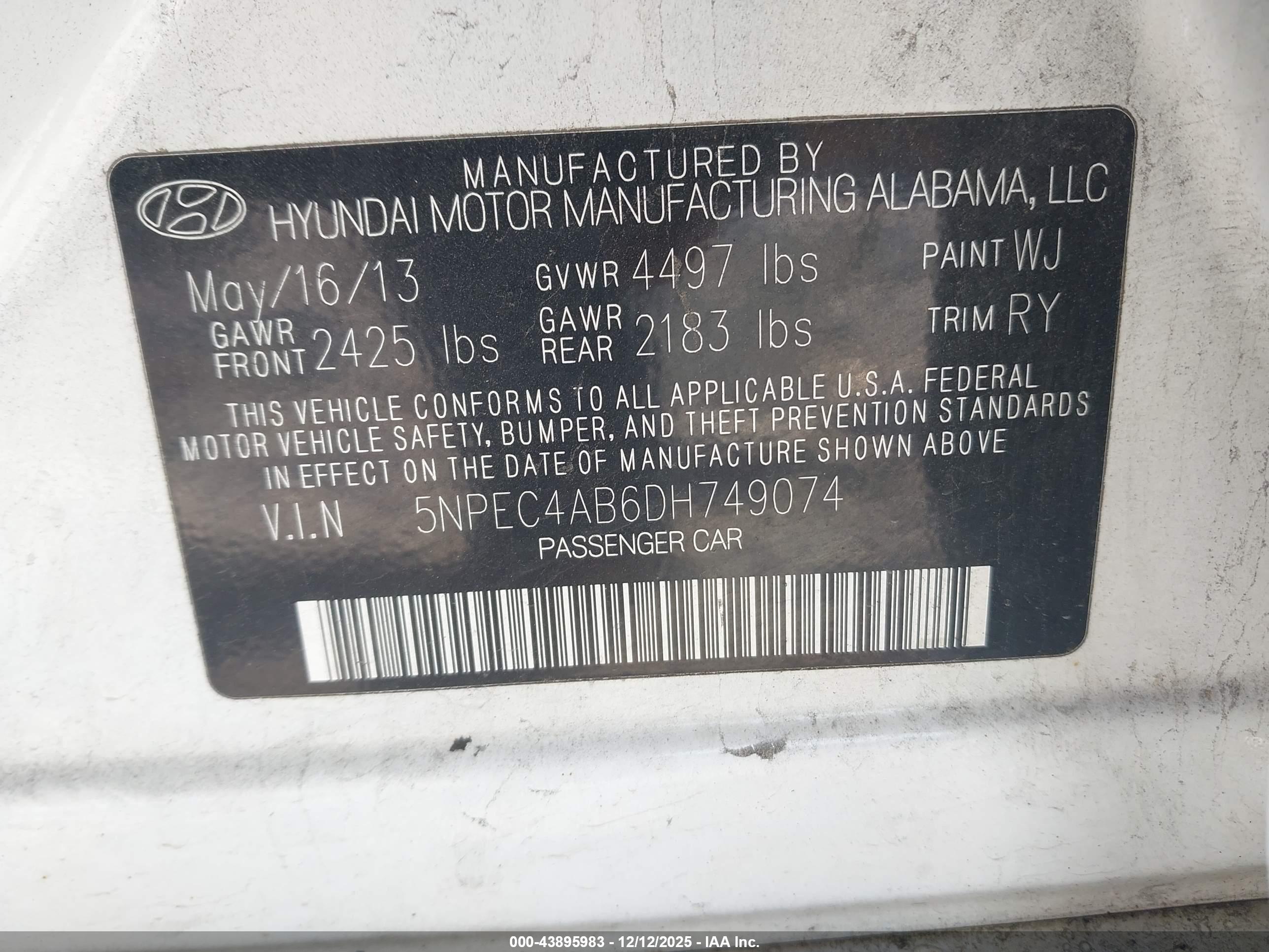 HYUNDAI SONATA image 9