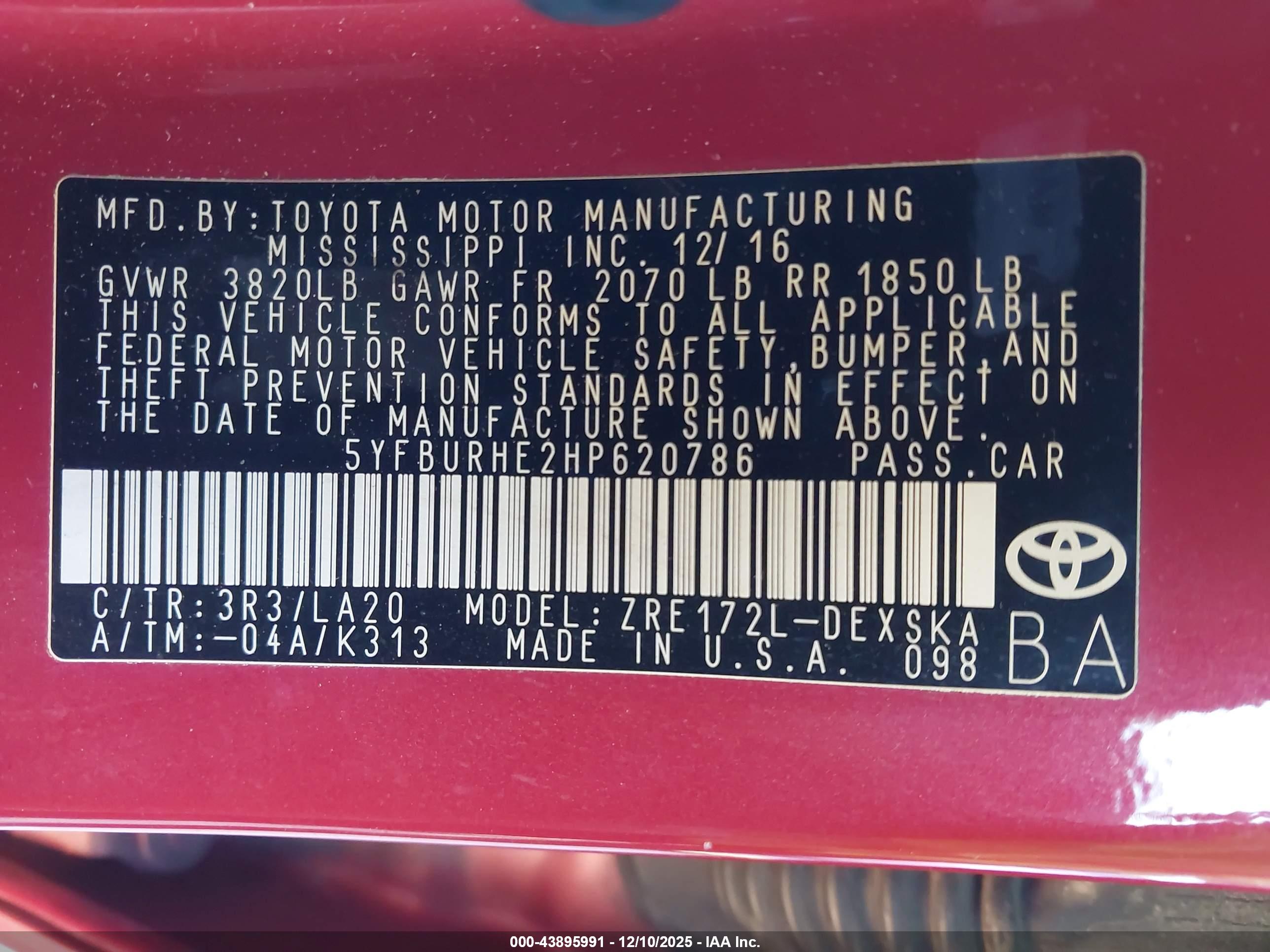 TOYOTA COROLLA image 9