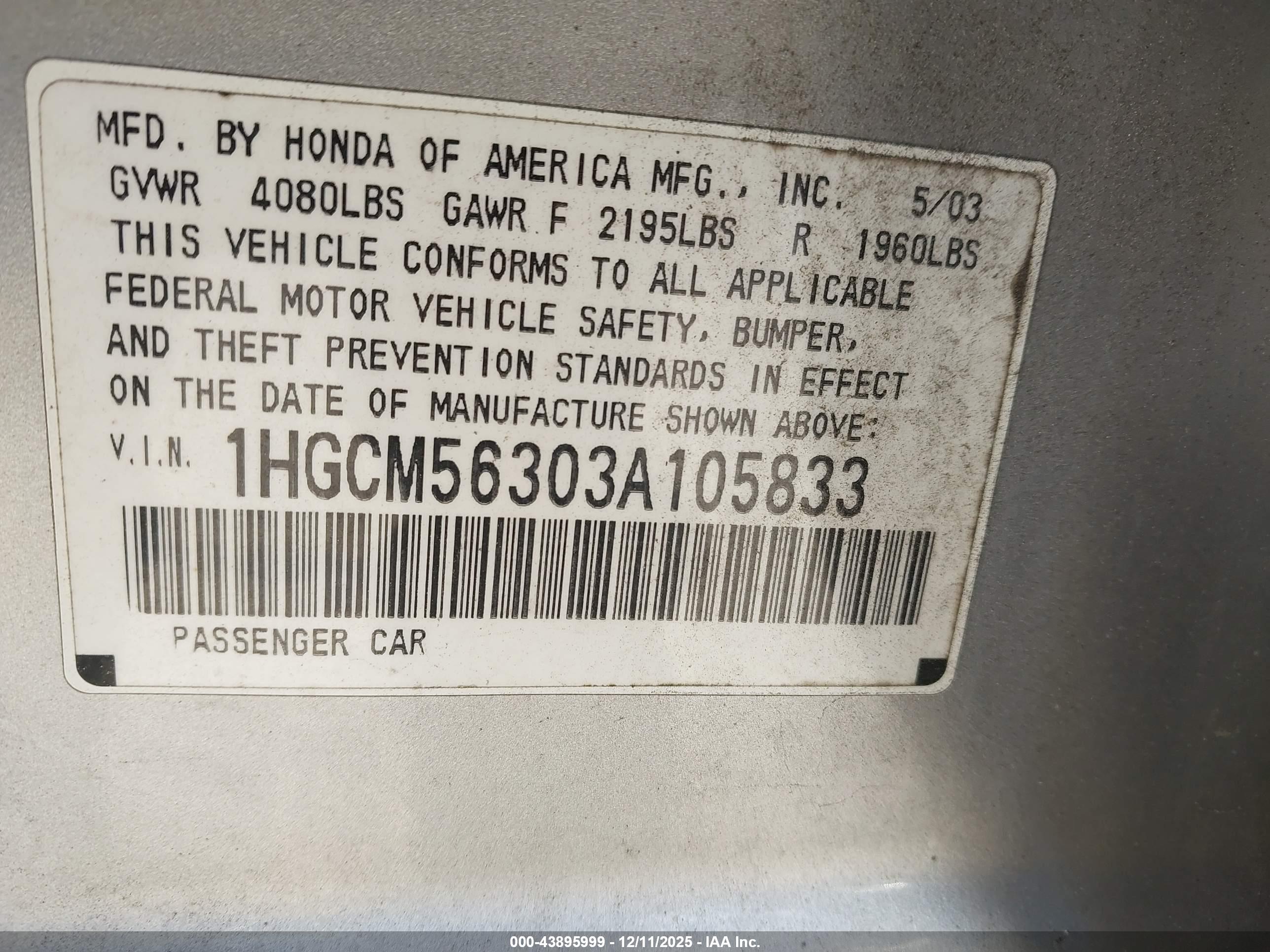 HONDA ACCORD image 9