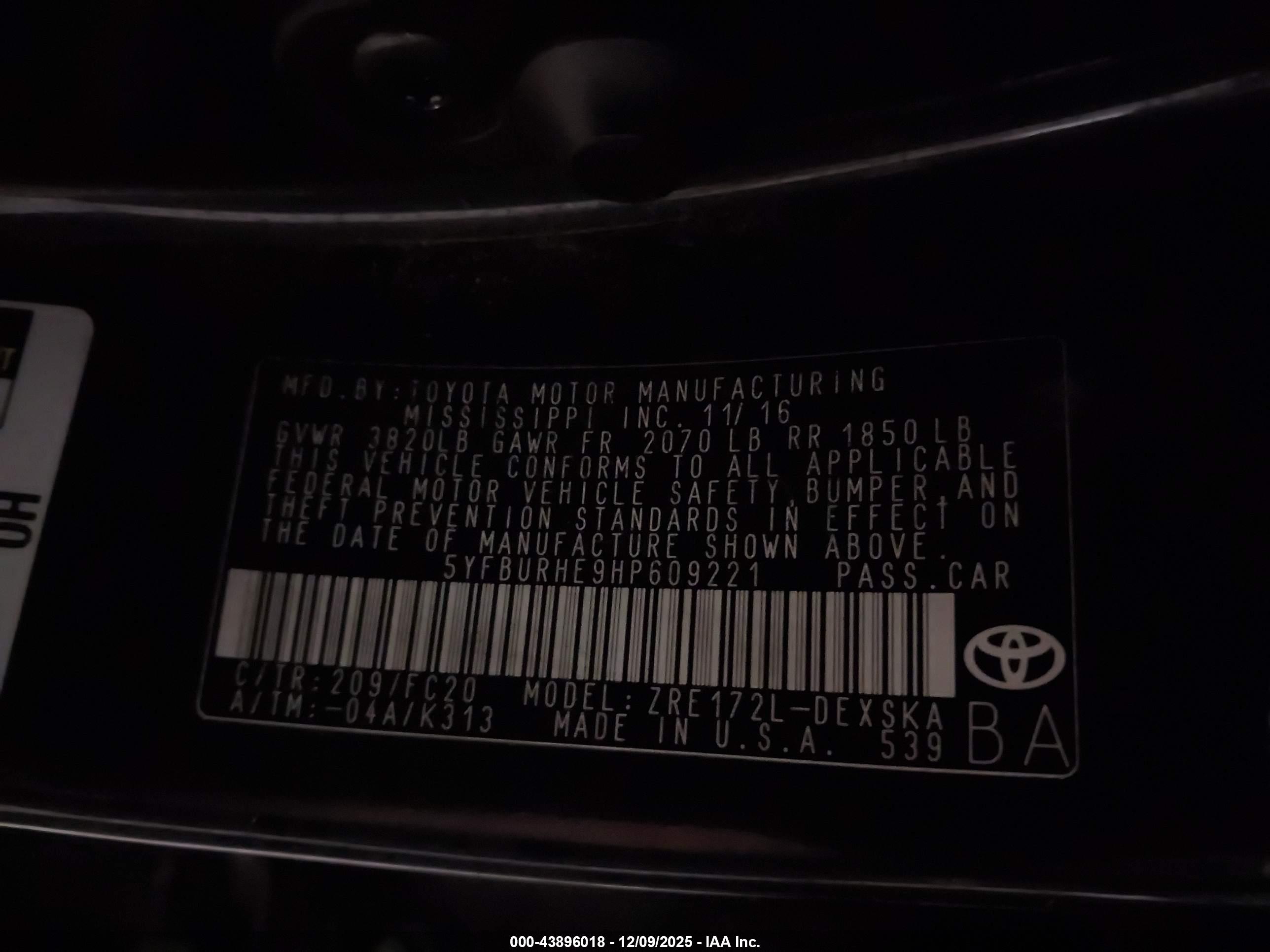 TOYOTA COROLLA image 9
