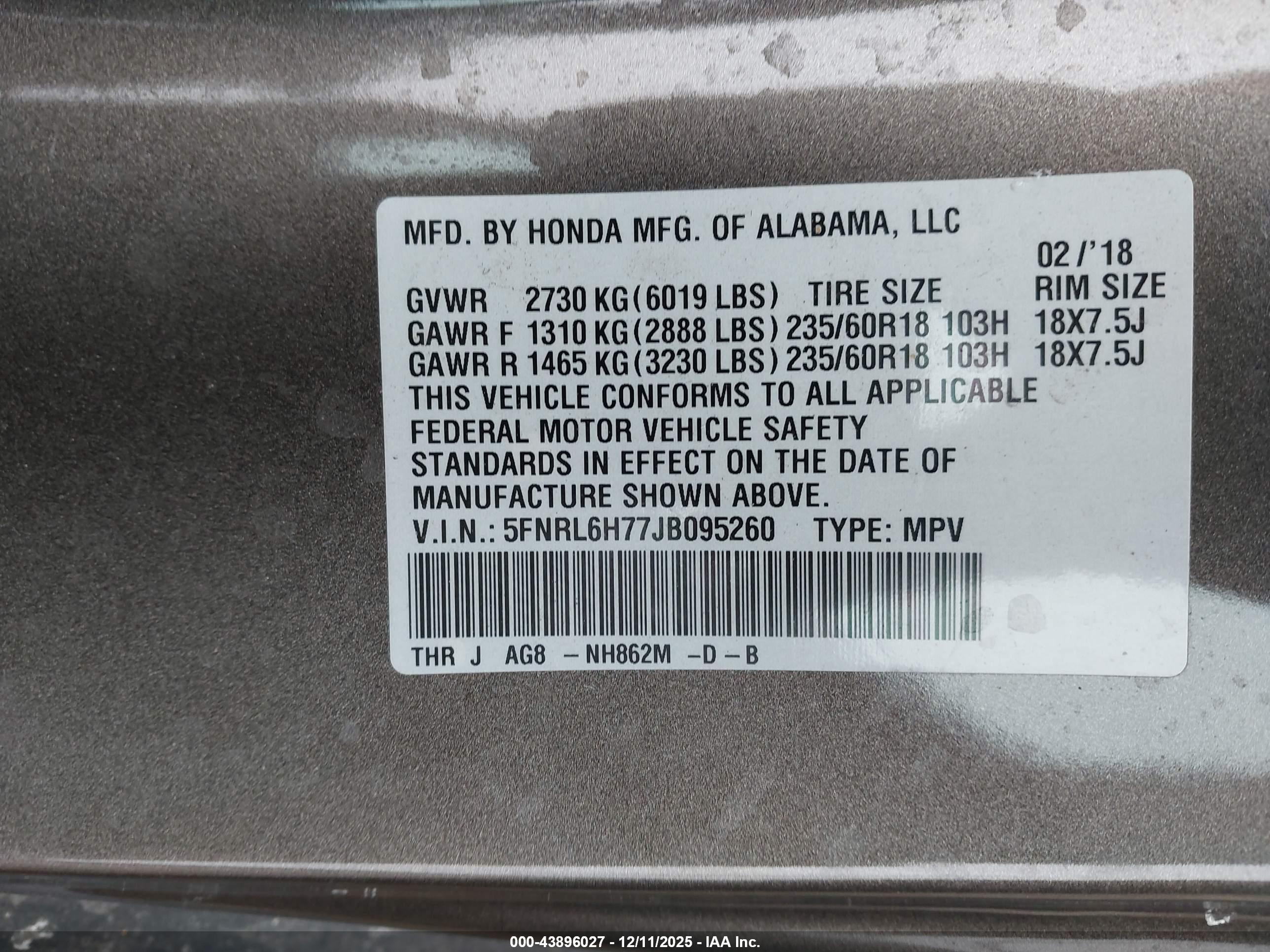 HONDA ODYSSEY image 9