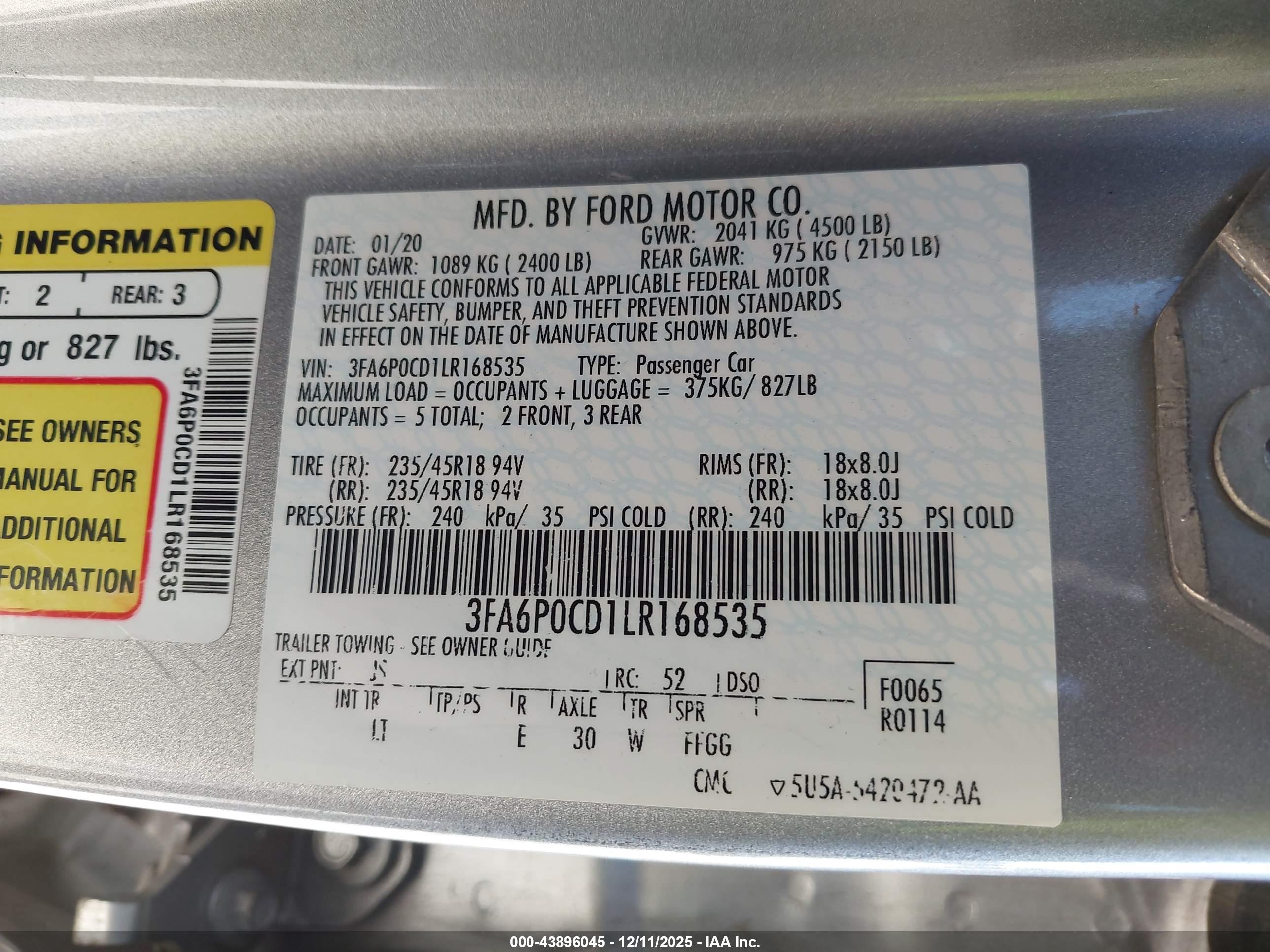 FORD FUSION image 9