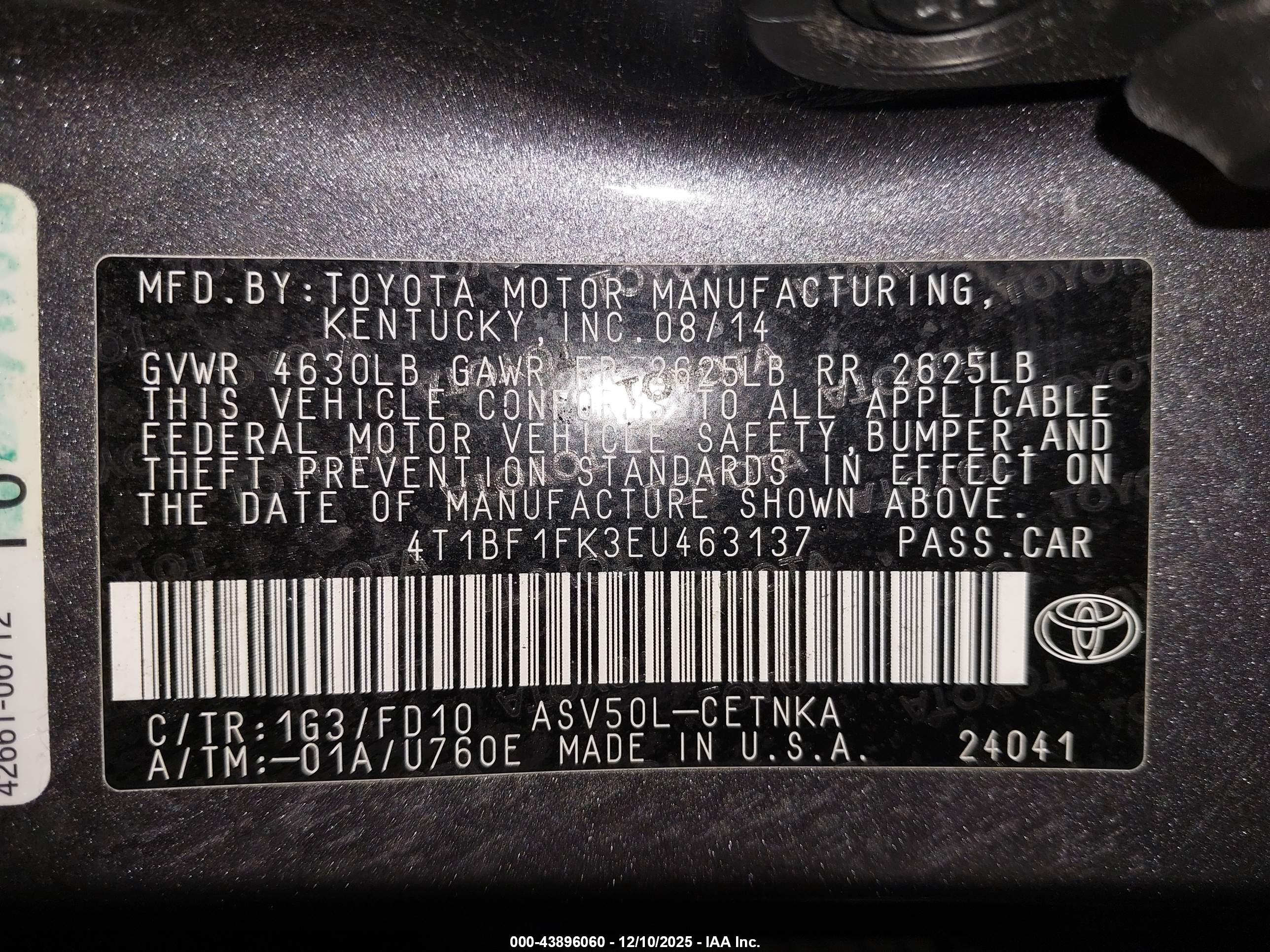 TOYOTA CAMRY image 9