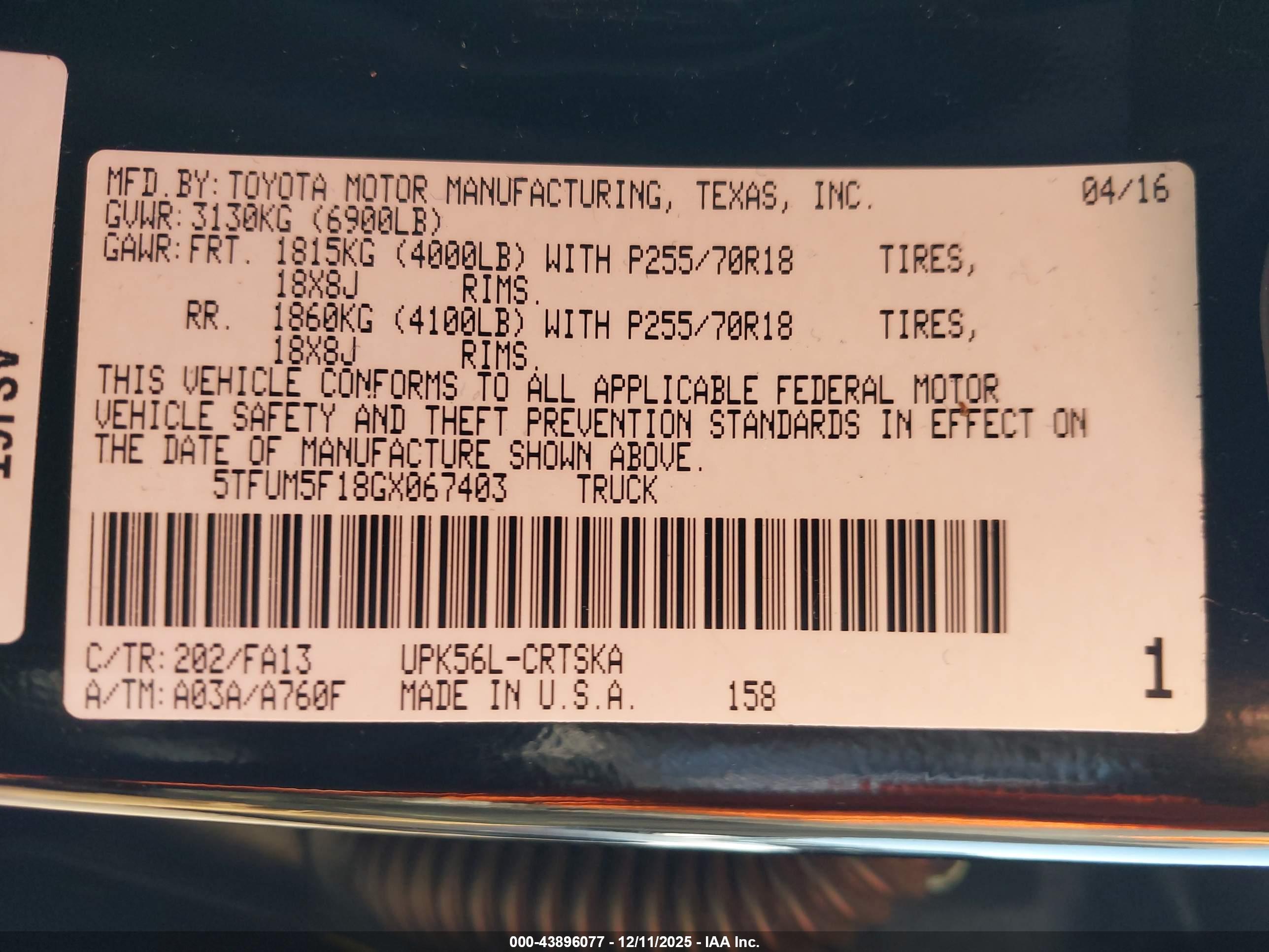 TOYOTA TUNDRA image 9