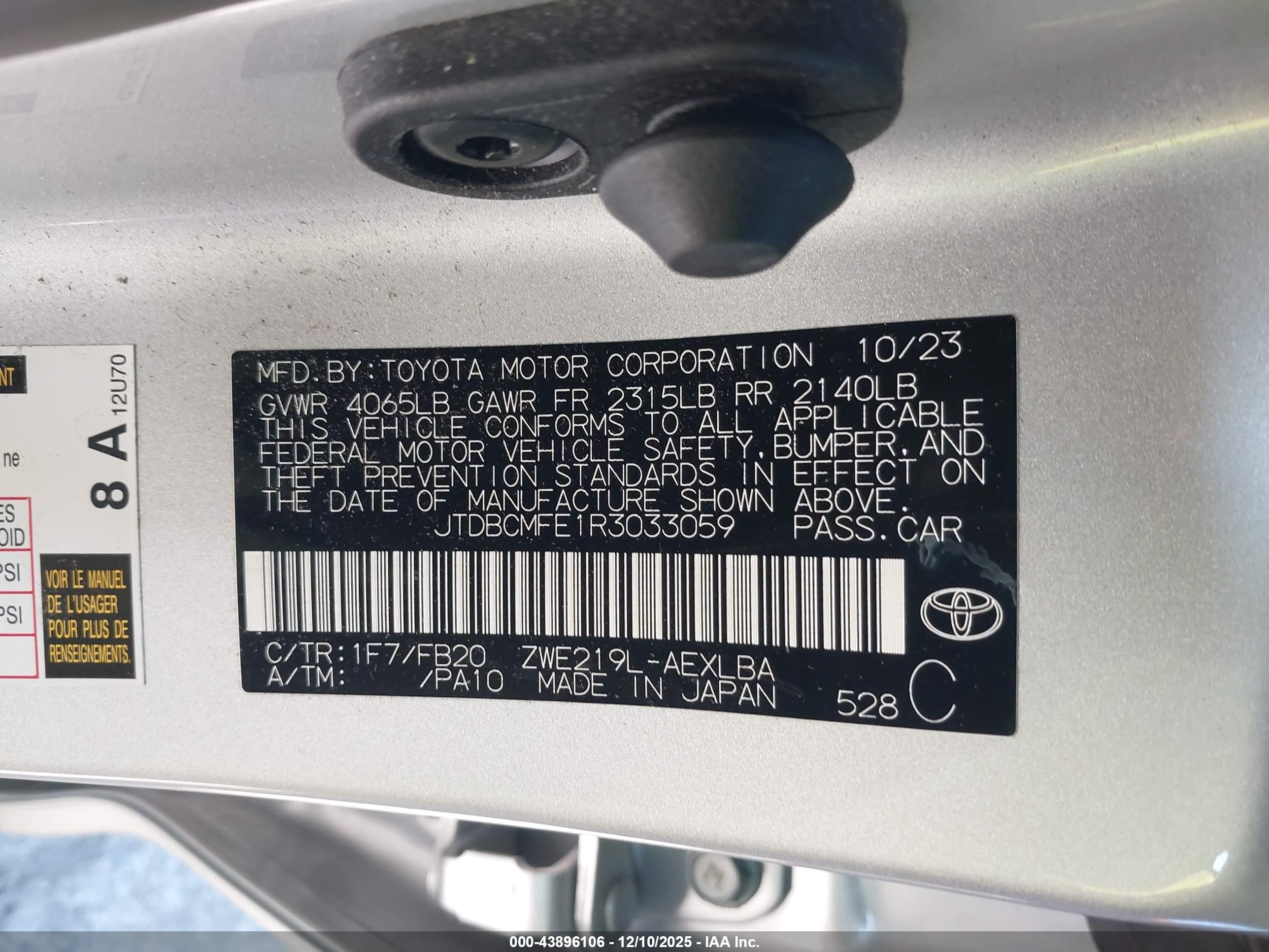 TOYOTA COROLLA image 9