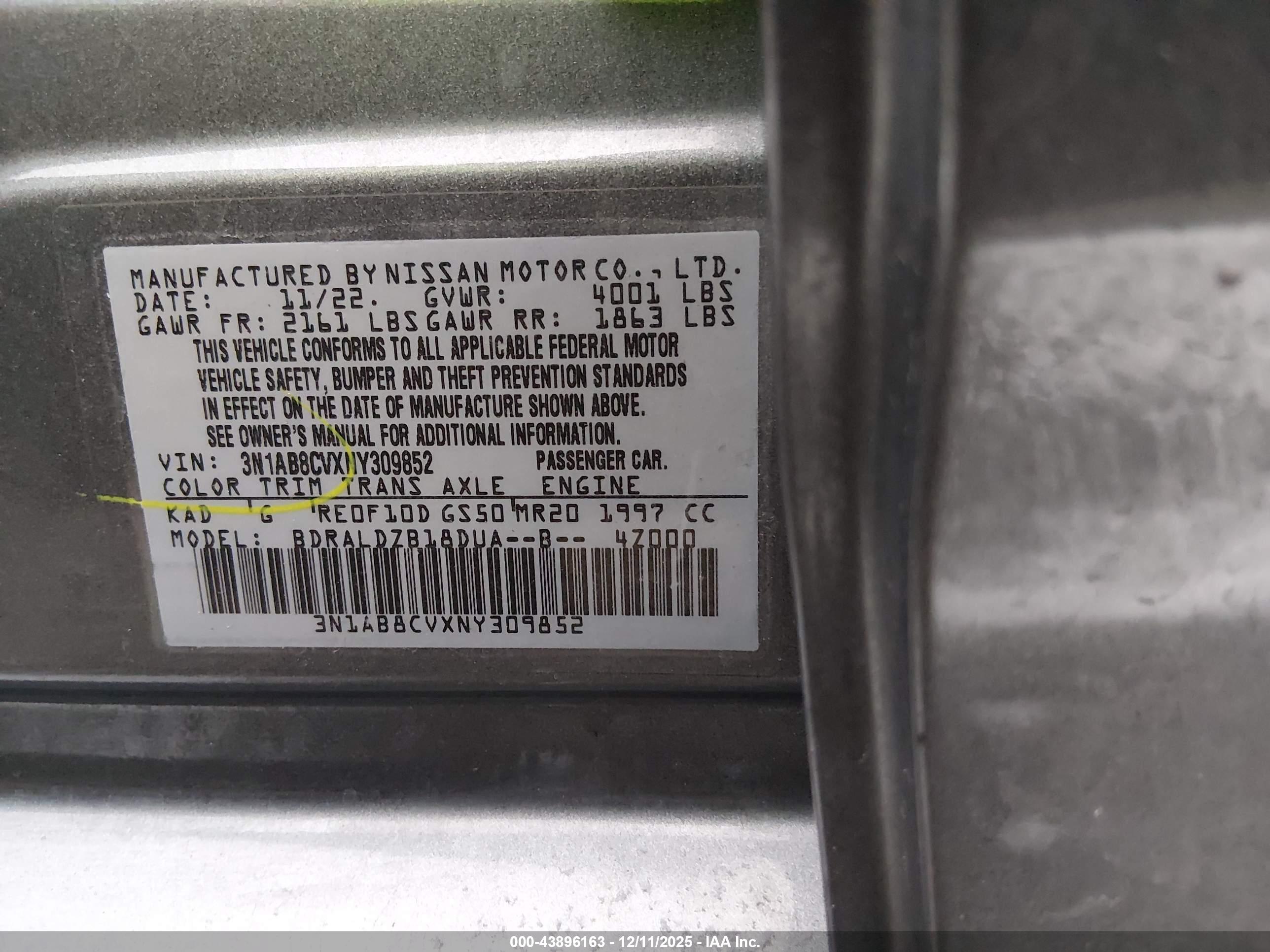 NISSAN SENTRA image 9
