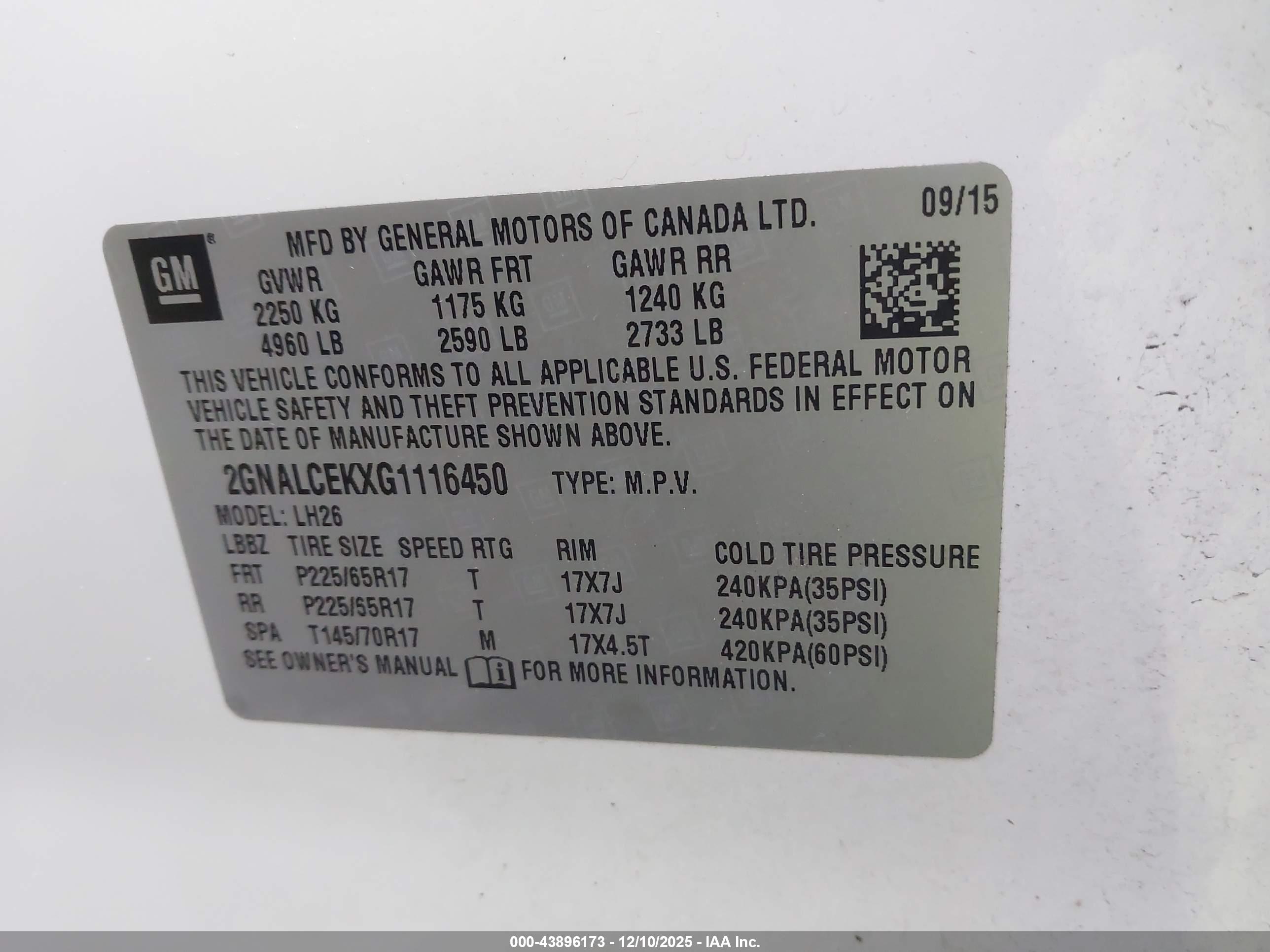 CHEVROLET EQUINOX image 9