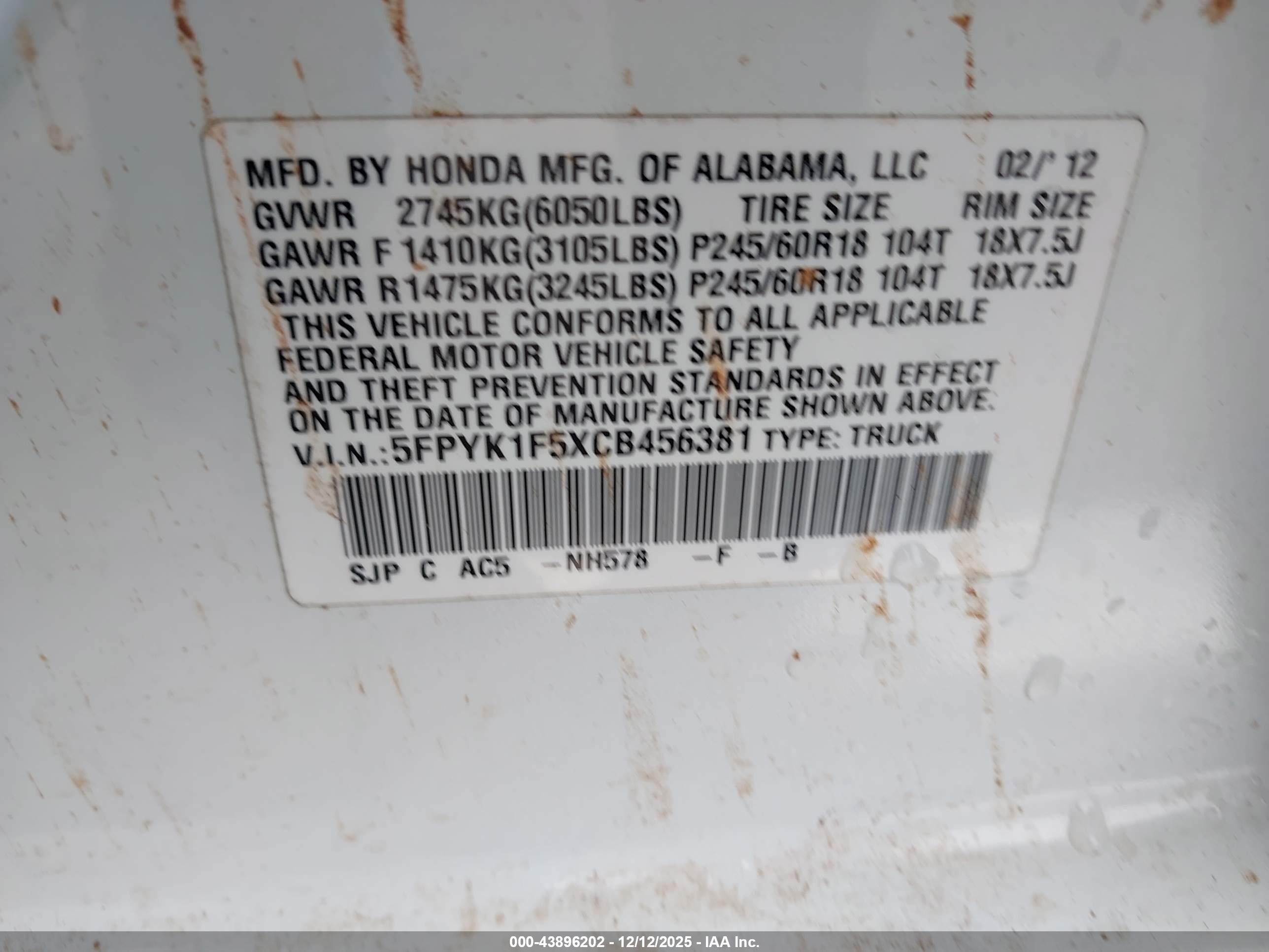 HONDA RIDGELINE image 9