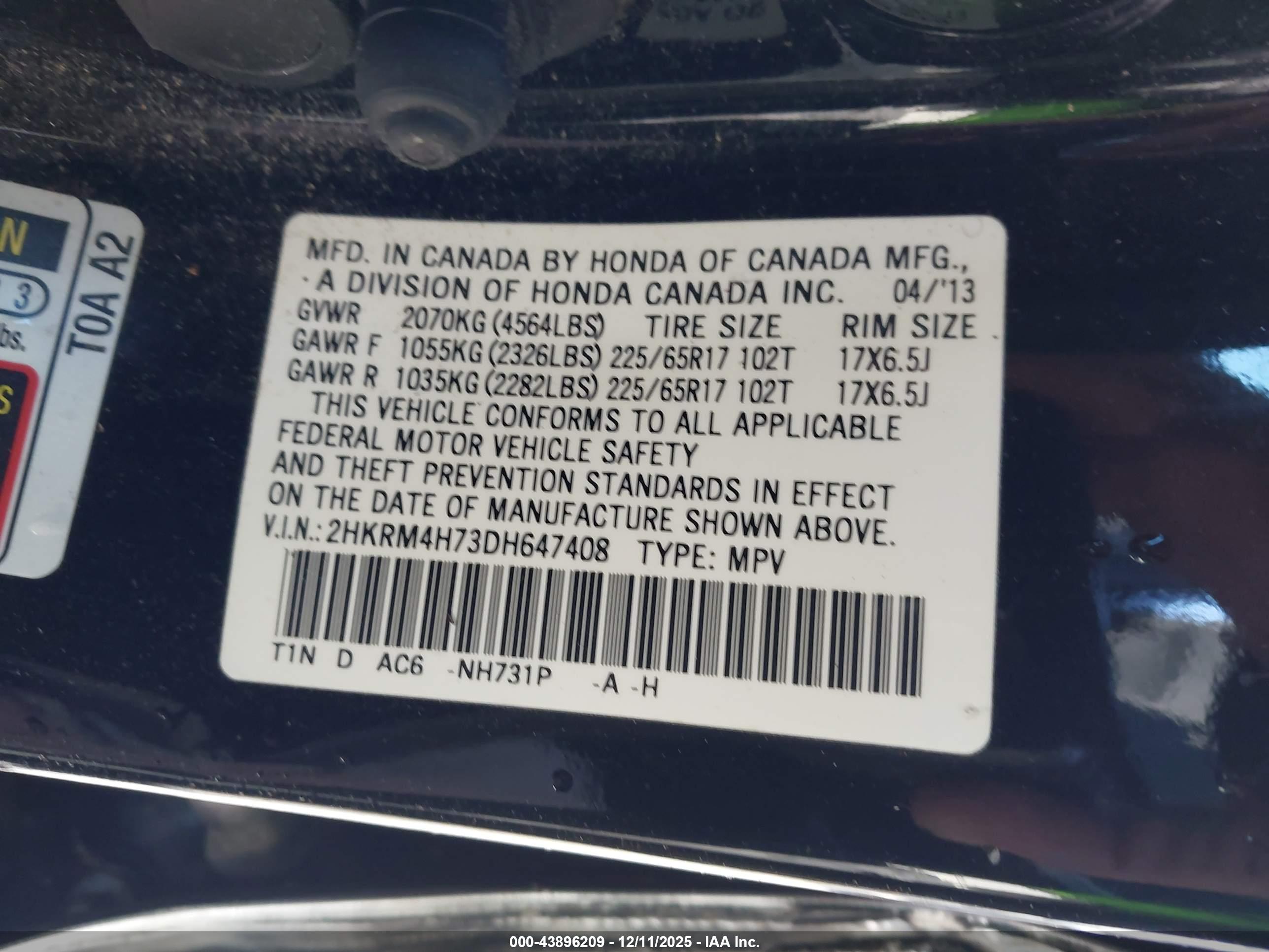HONDA CR-V image 9