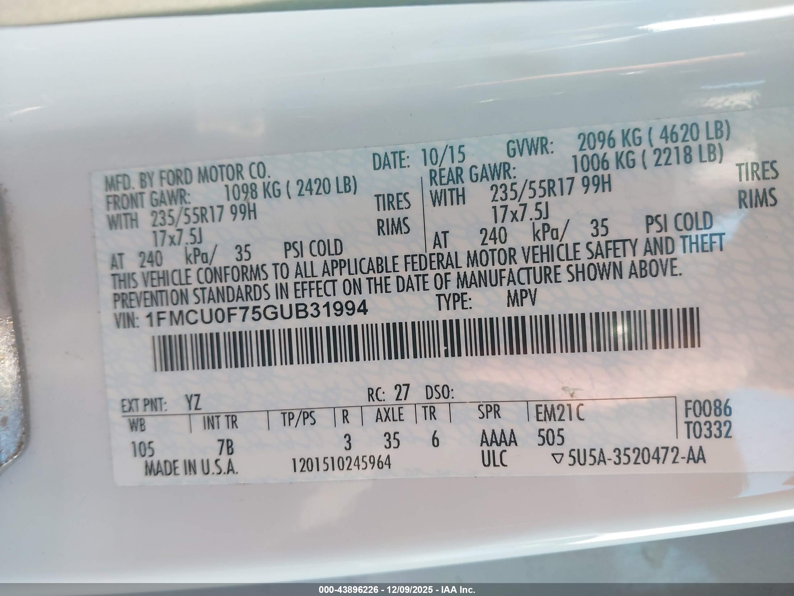 FORD ESCAPE image 9