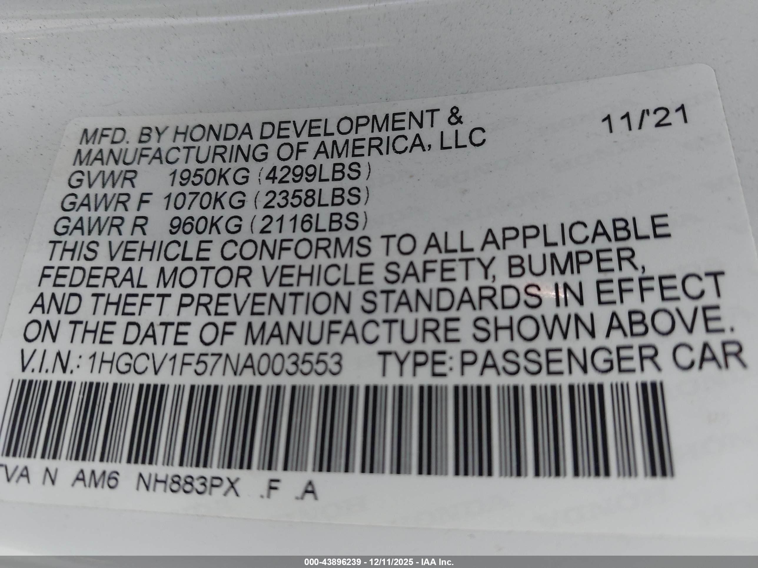 HONDA ACCORD image 9