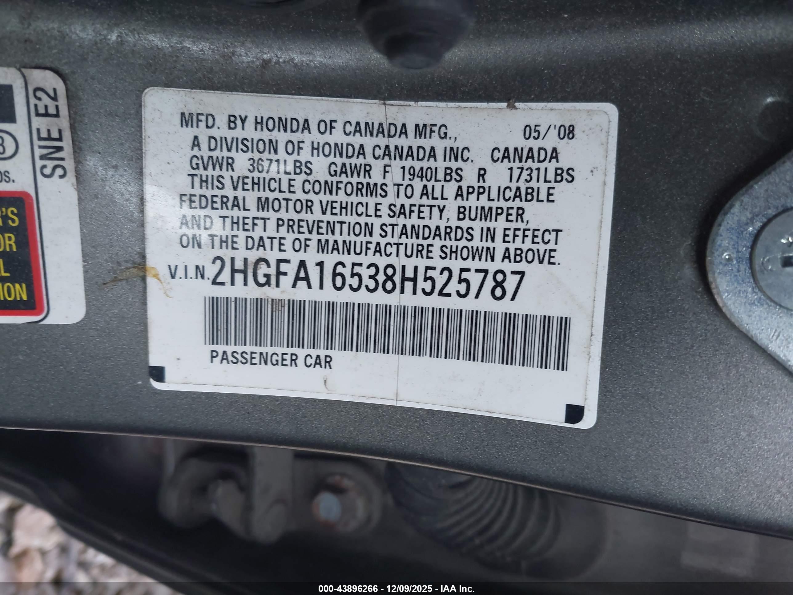 HONDA CIVIC image 9