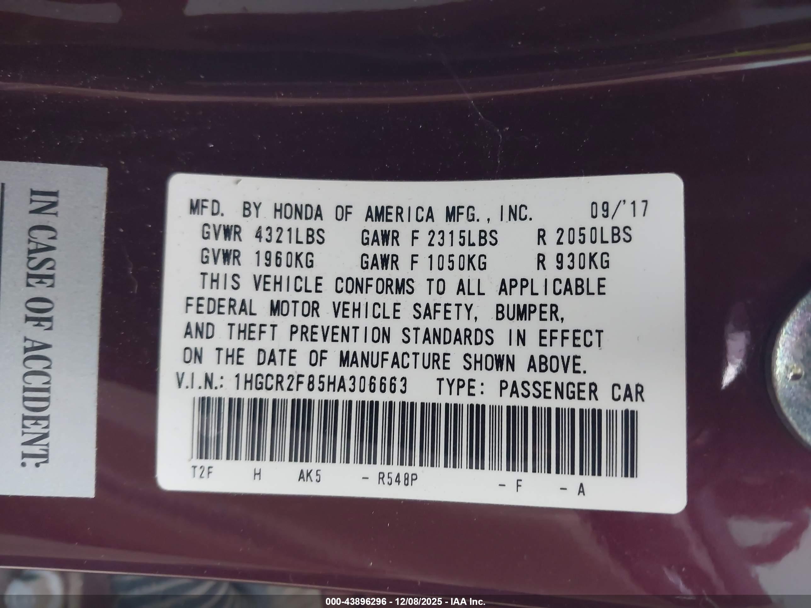 HONDA ACCORD image 9