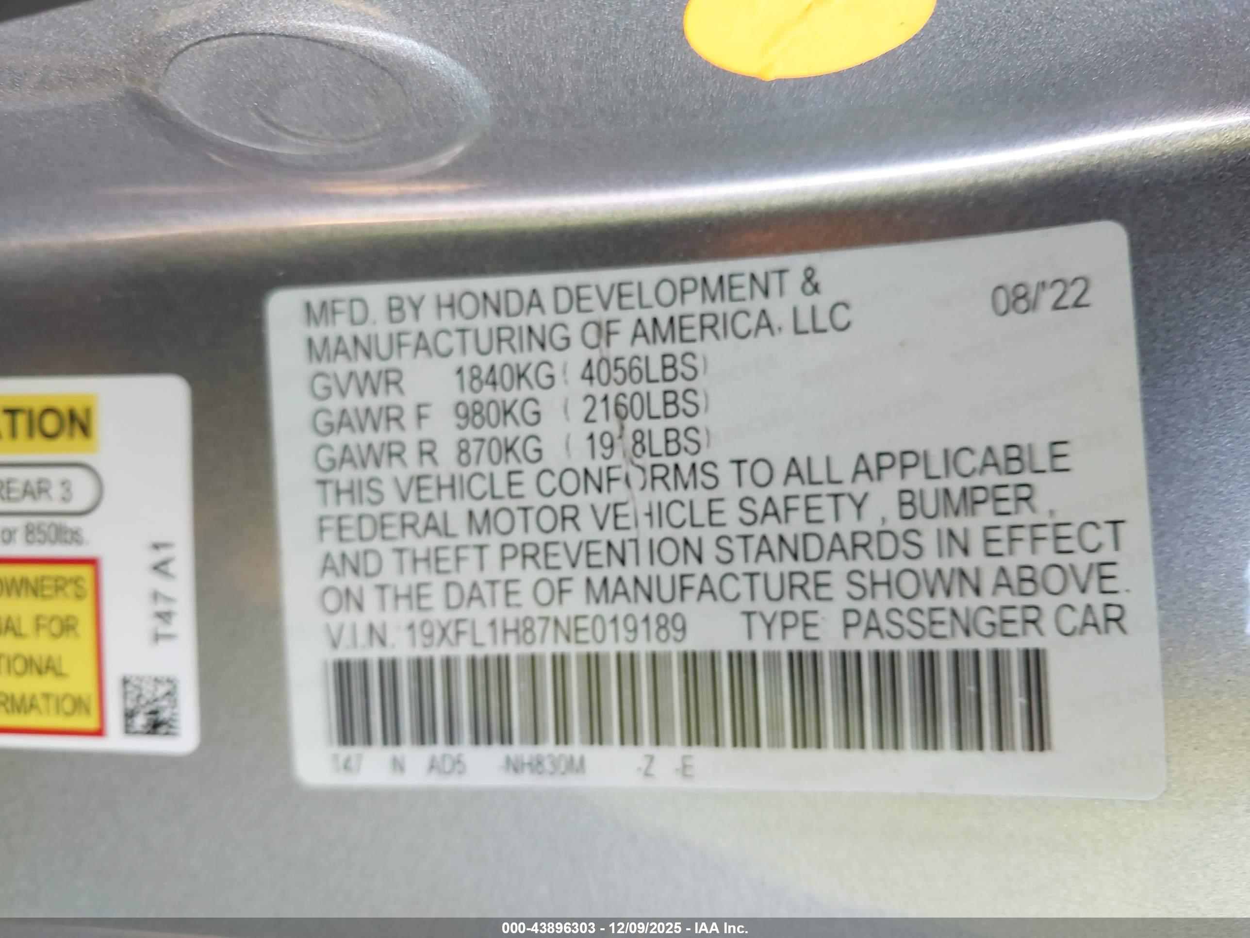 HONDA CIVIC image 9