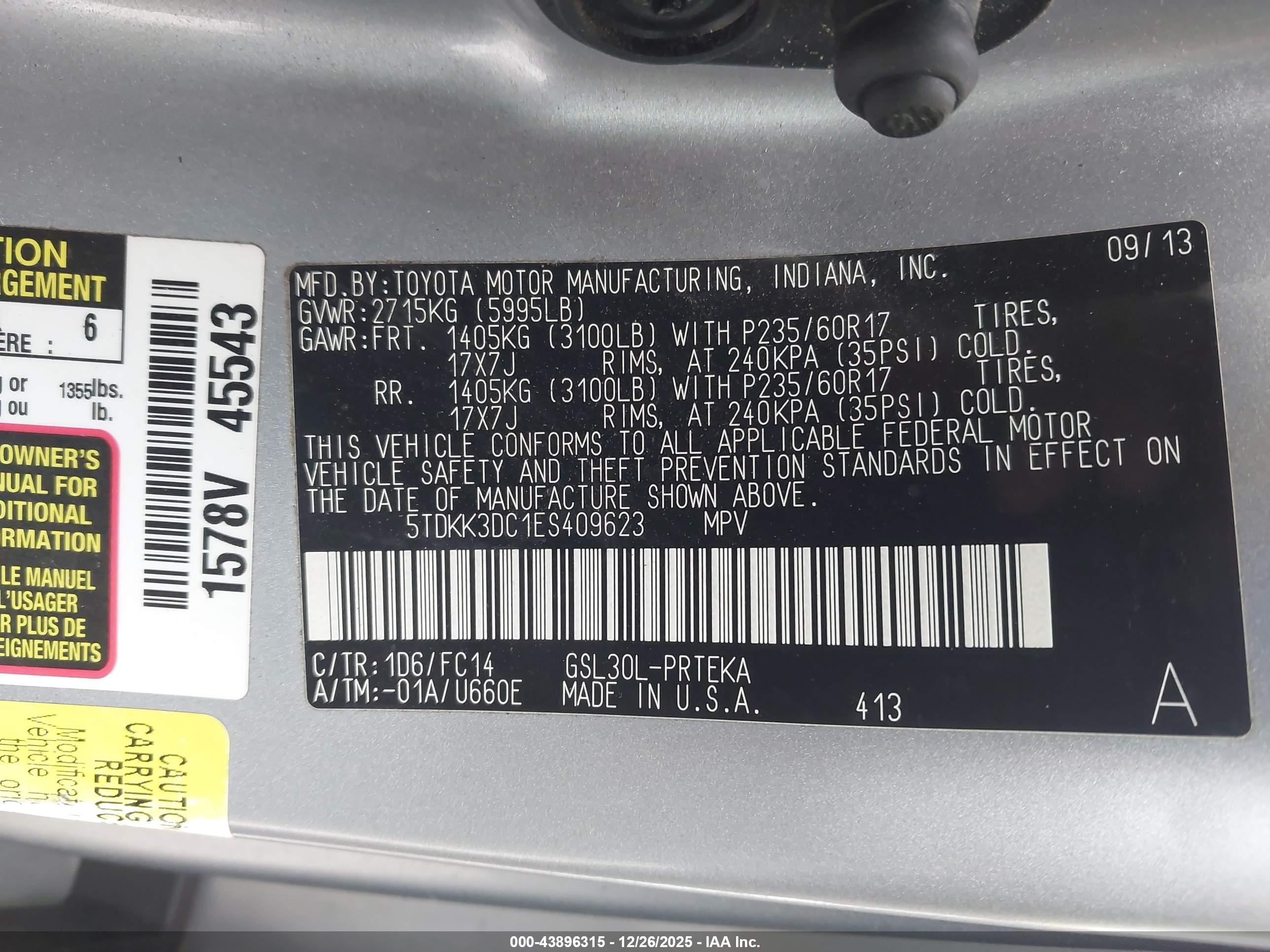 TOYOTA SIENNA image 9