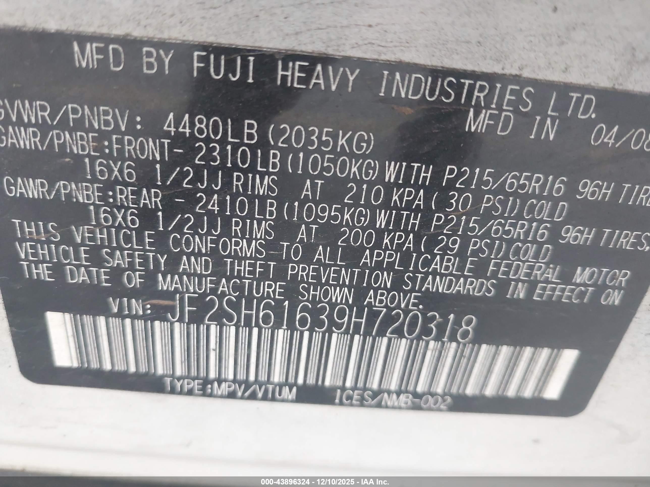 SUBARU FORESTER image 9