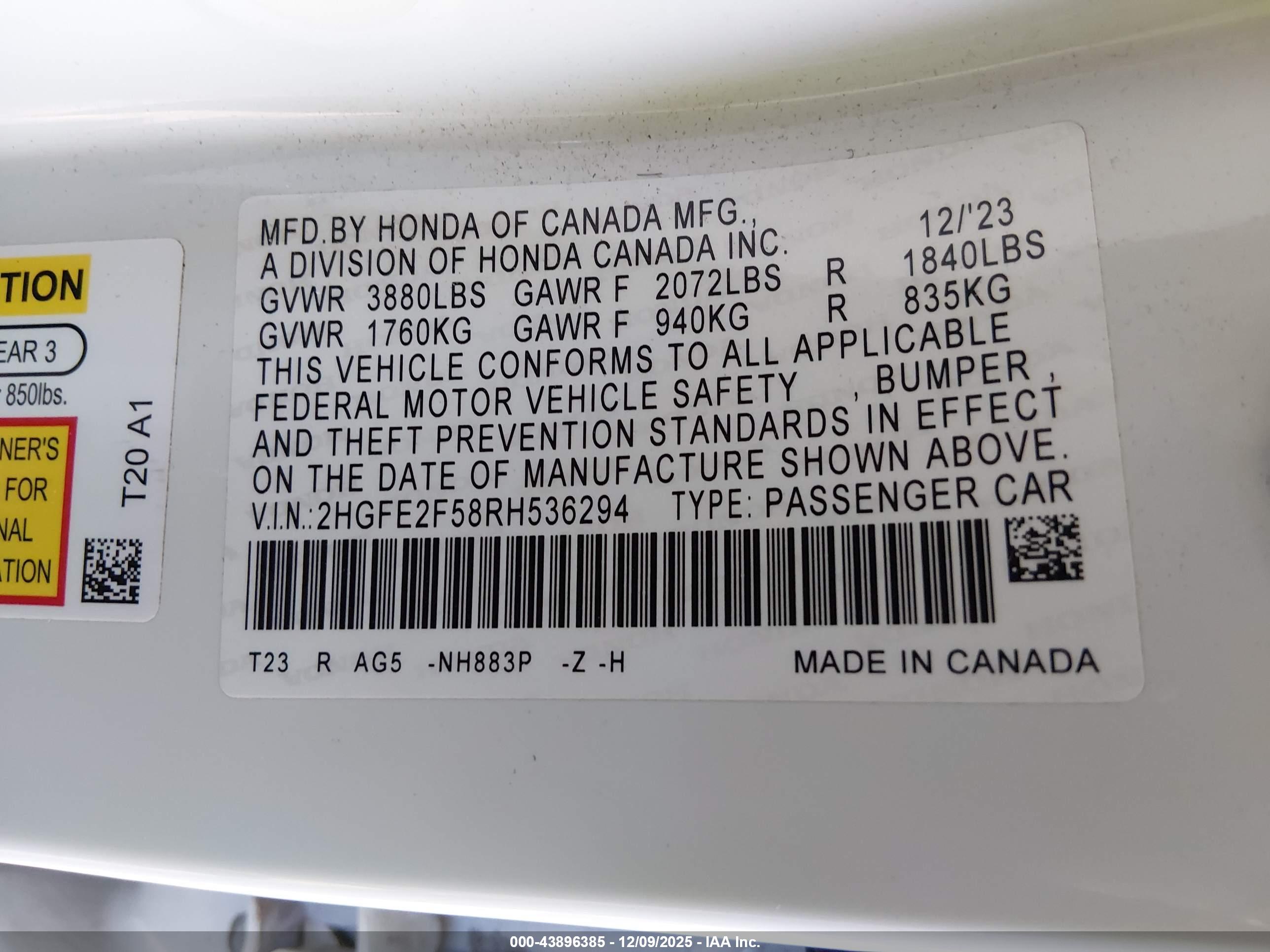 HONDA CIVIC image 9